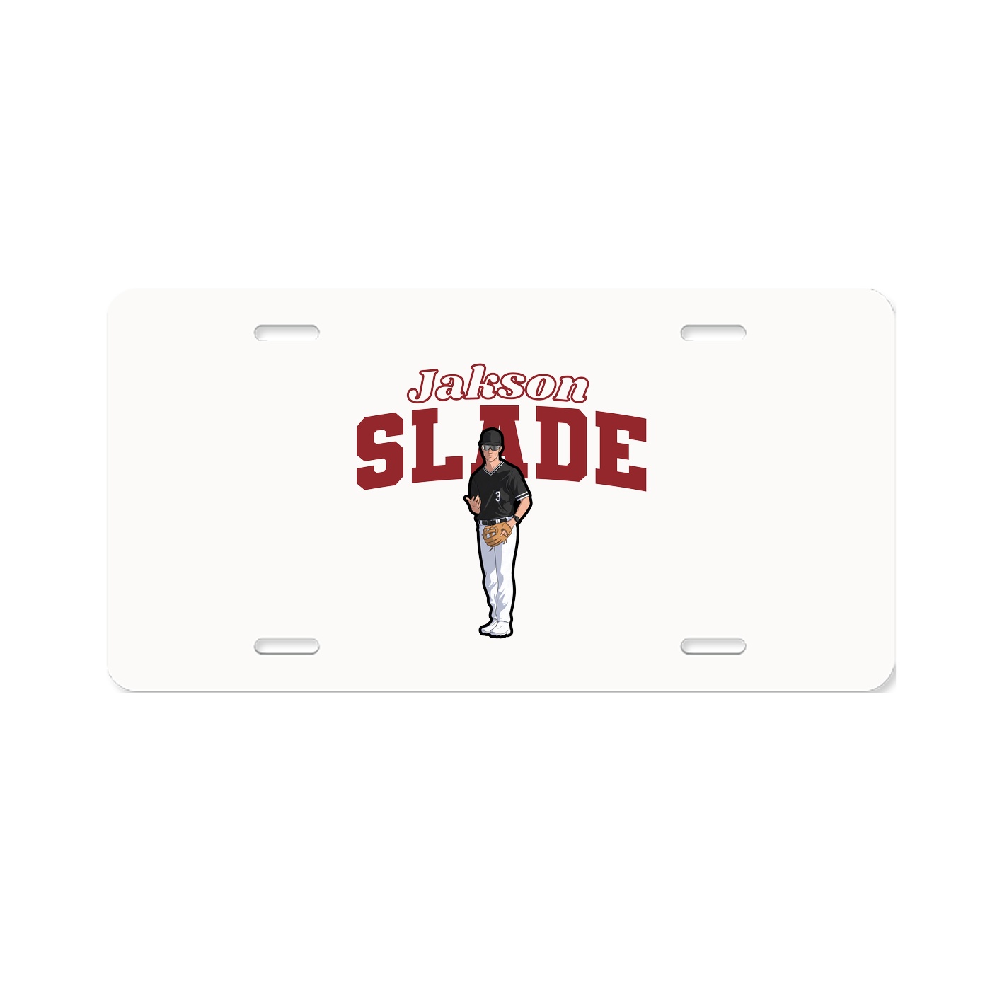 License Plate — Name Arch in Classic