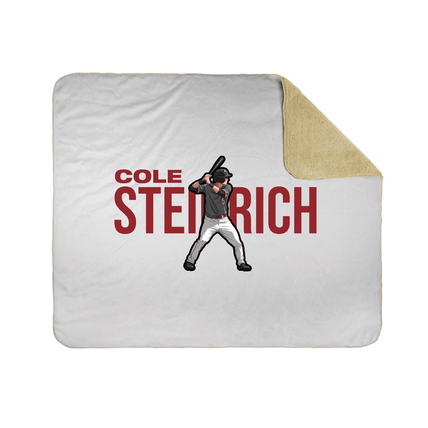 Throw Blanket — Player Name in White
