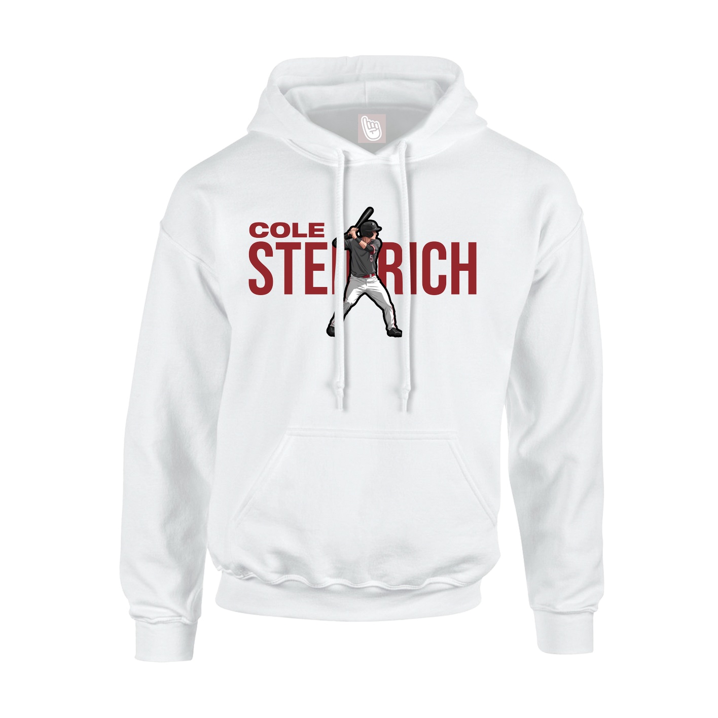 Youth Hoodie — Player Name in White