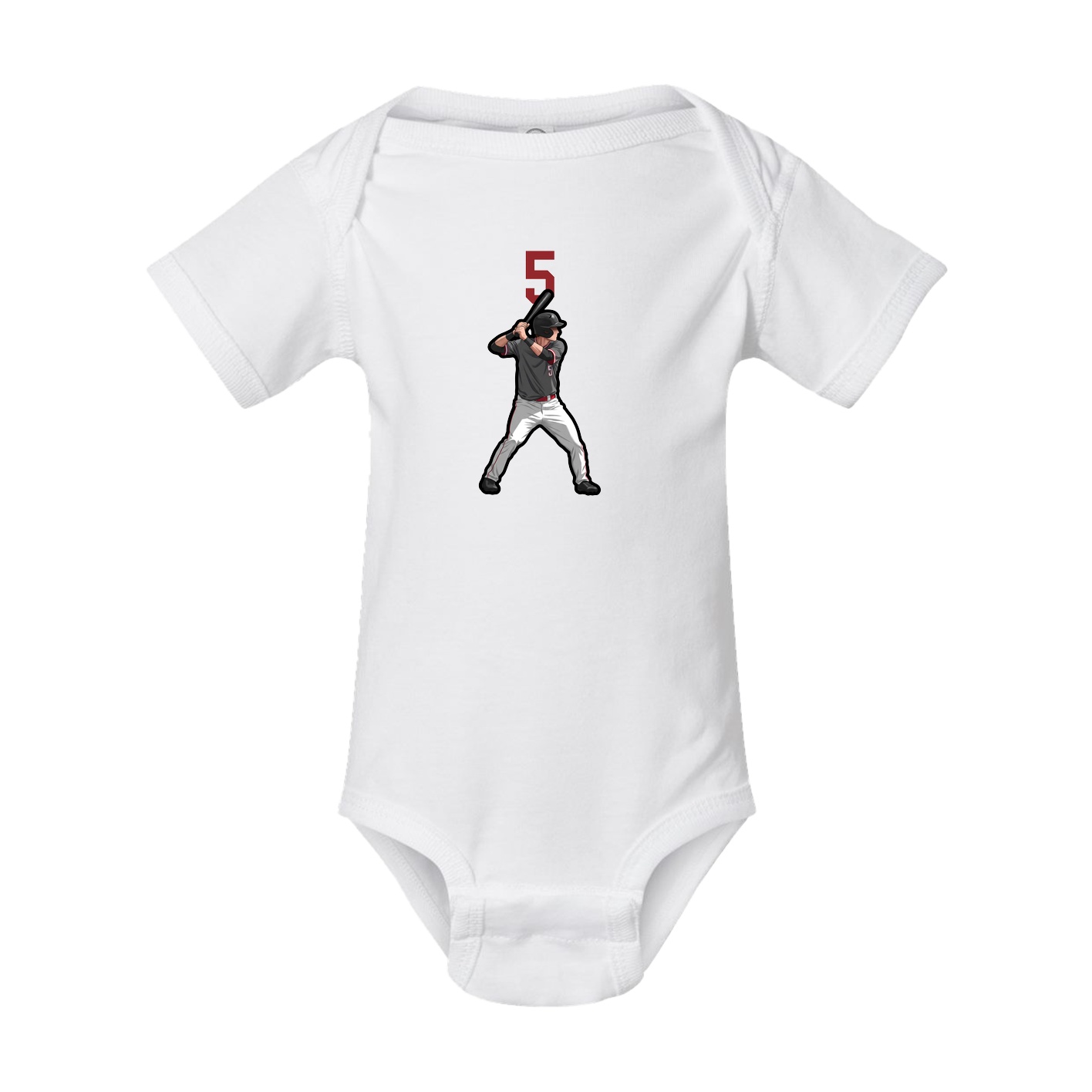 Baby Onesie — Number Top in White
