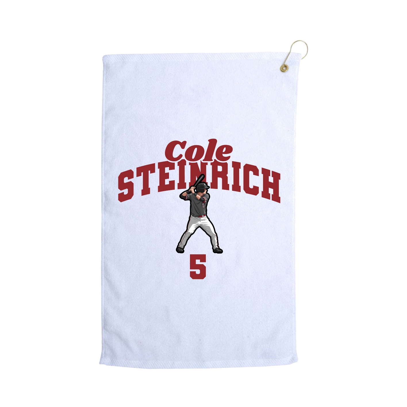 Golf Towel — Signature Arch in White