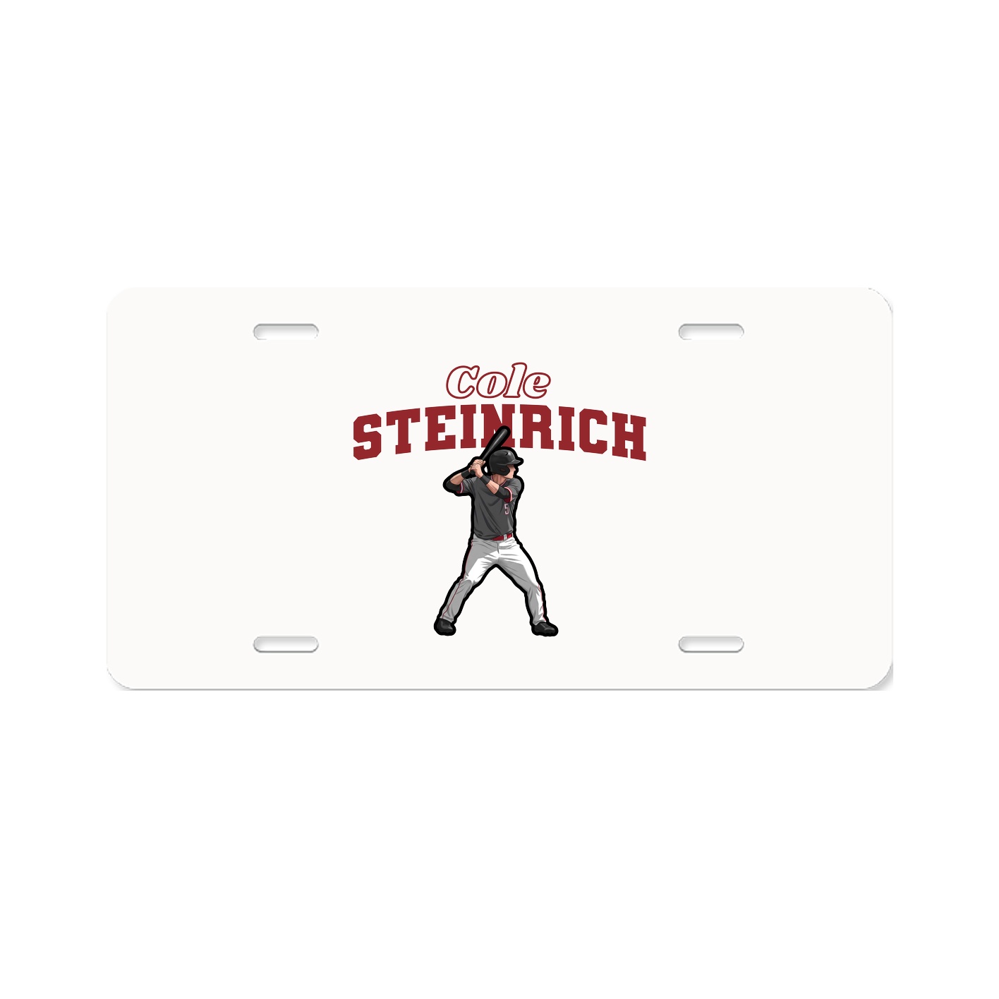 License Plate — Name Arch in Classic