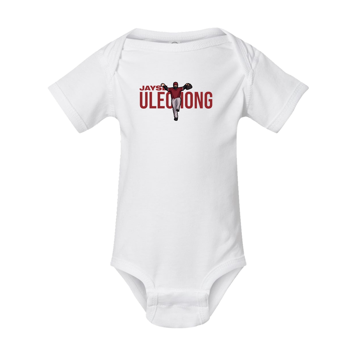 Baby Onesie — Player Name in White