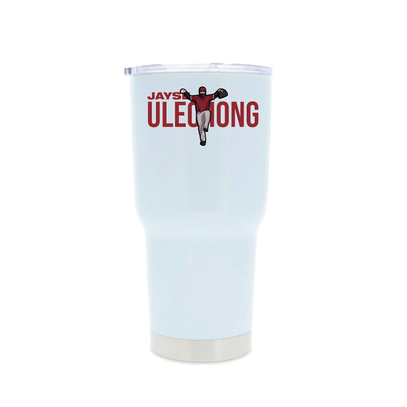 30oz Stainless Steel Tumbler — Player Name in White