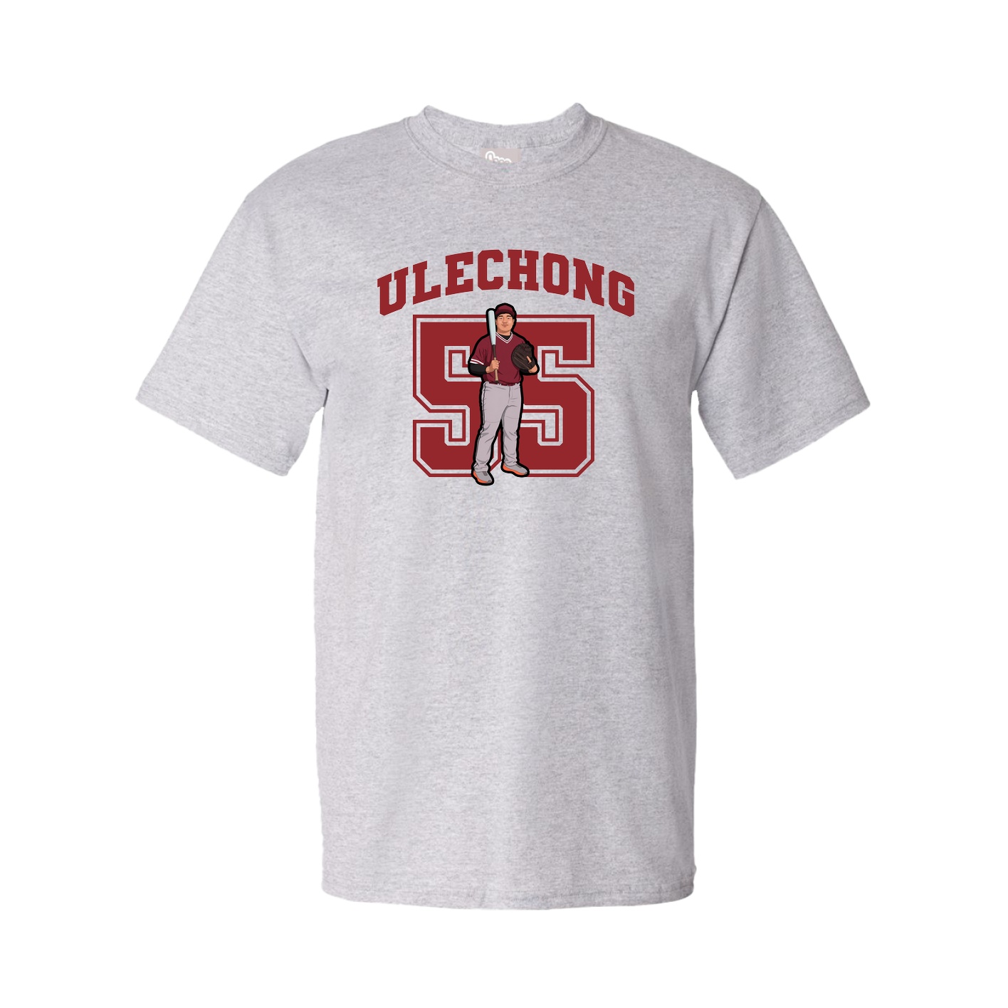 Youth Tee — Number in Grey
