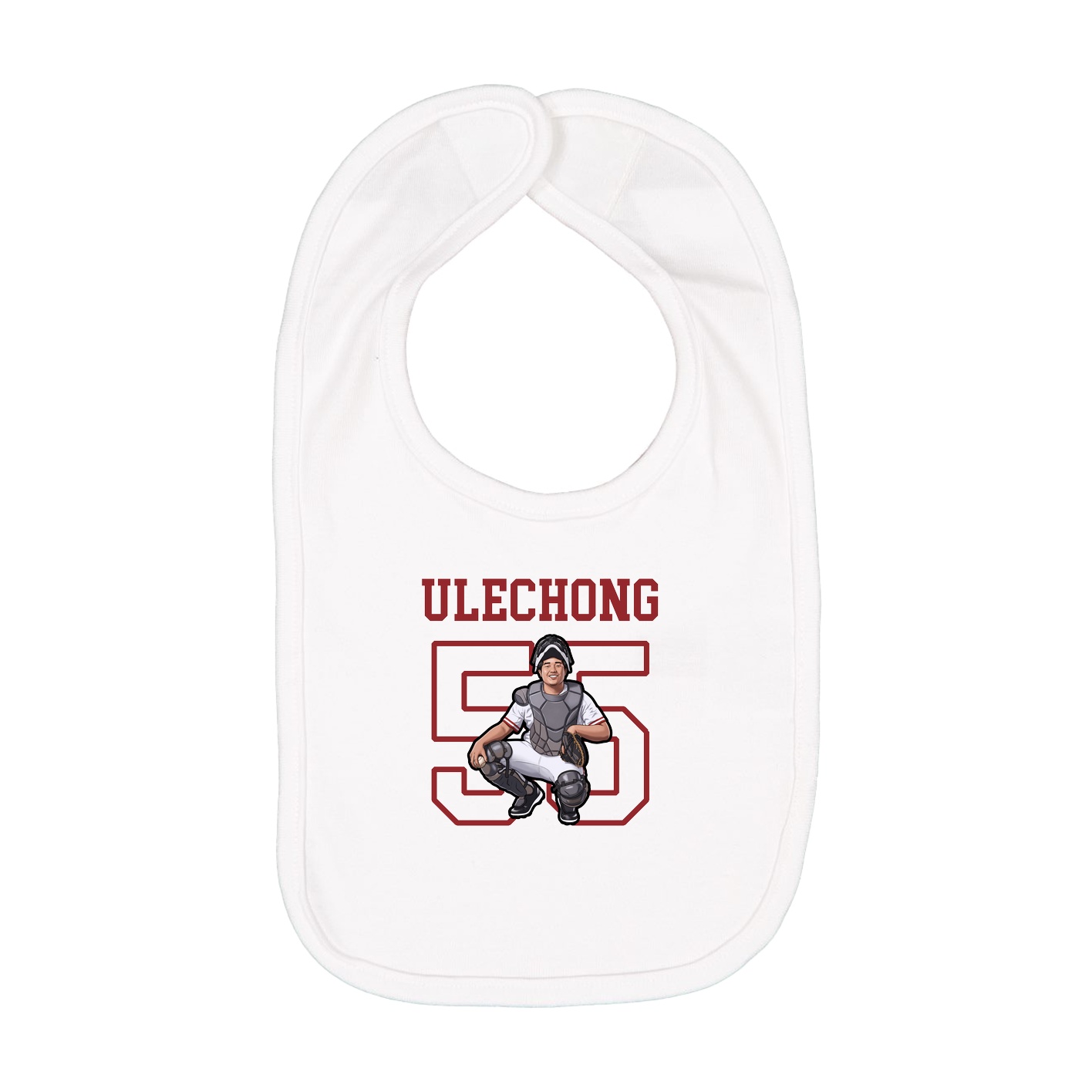 Infant Bib — Shirsey in White