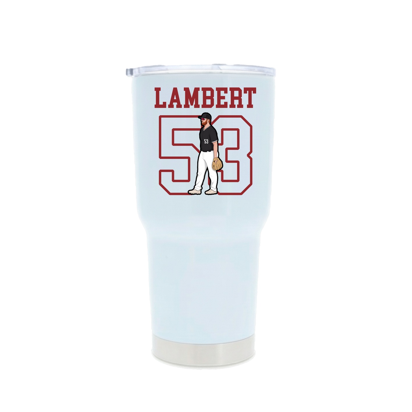 30oz Stainless Steel Tumbler — Shirsey in White
