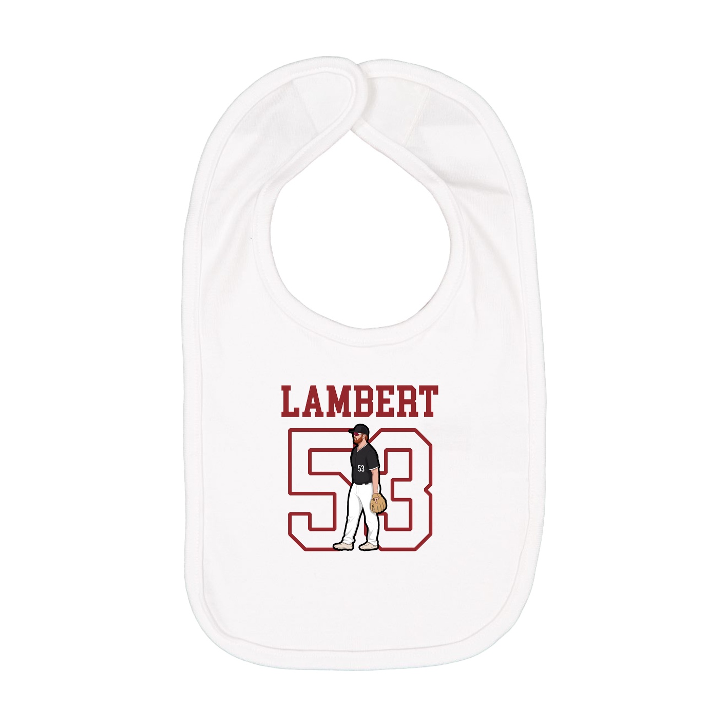Infant Bib — Shirsey in White