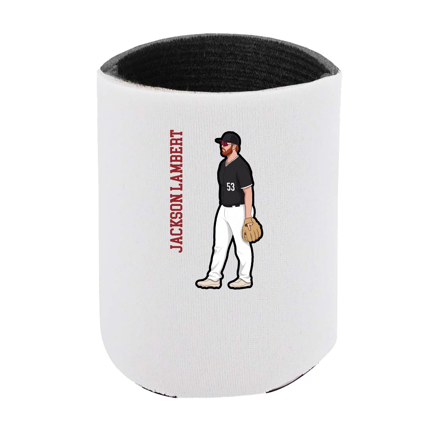 Can Holder — Name Vertical in White