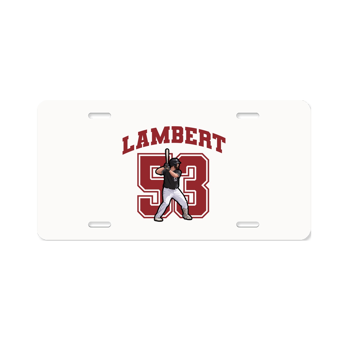License Plate — Number in Classic