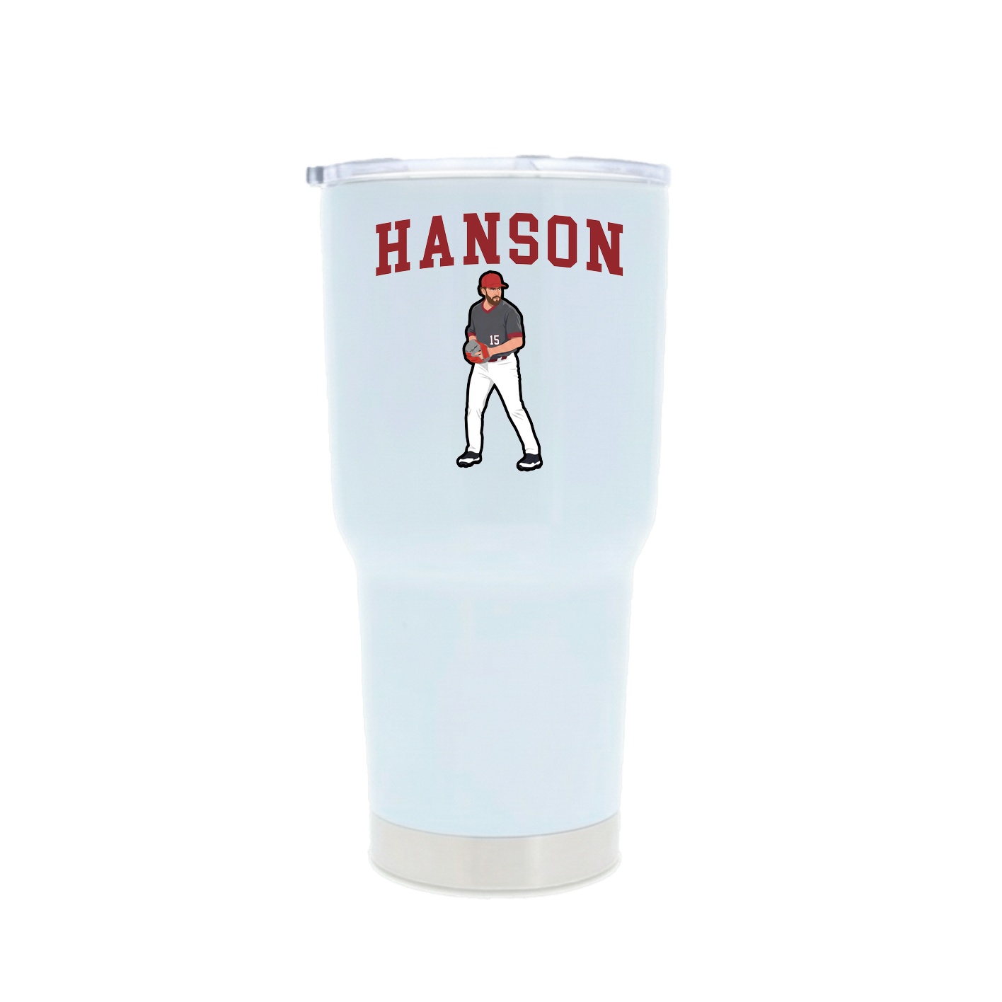 30oz Stainless Steel Tumbler — Shirsey in White