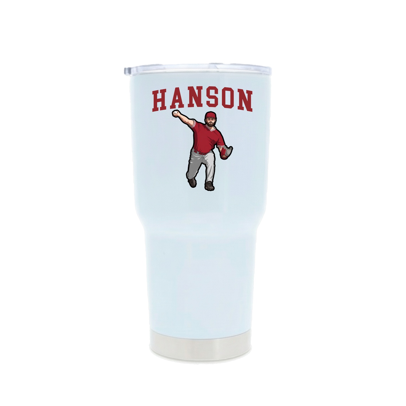 30oz Stainless Steel Tumbler — Shirsey in White
