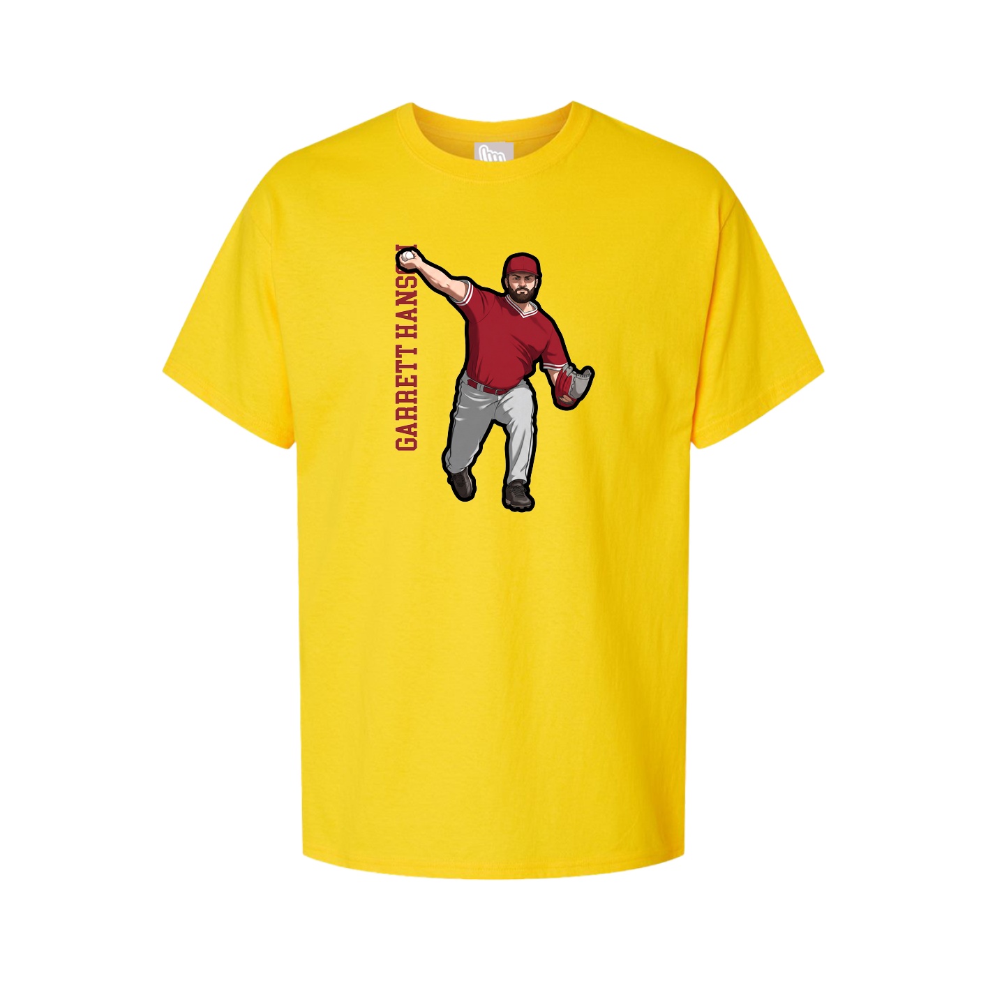 Tee — Name Vertical in Gold