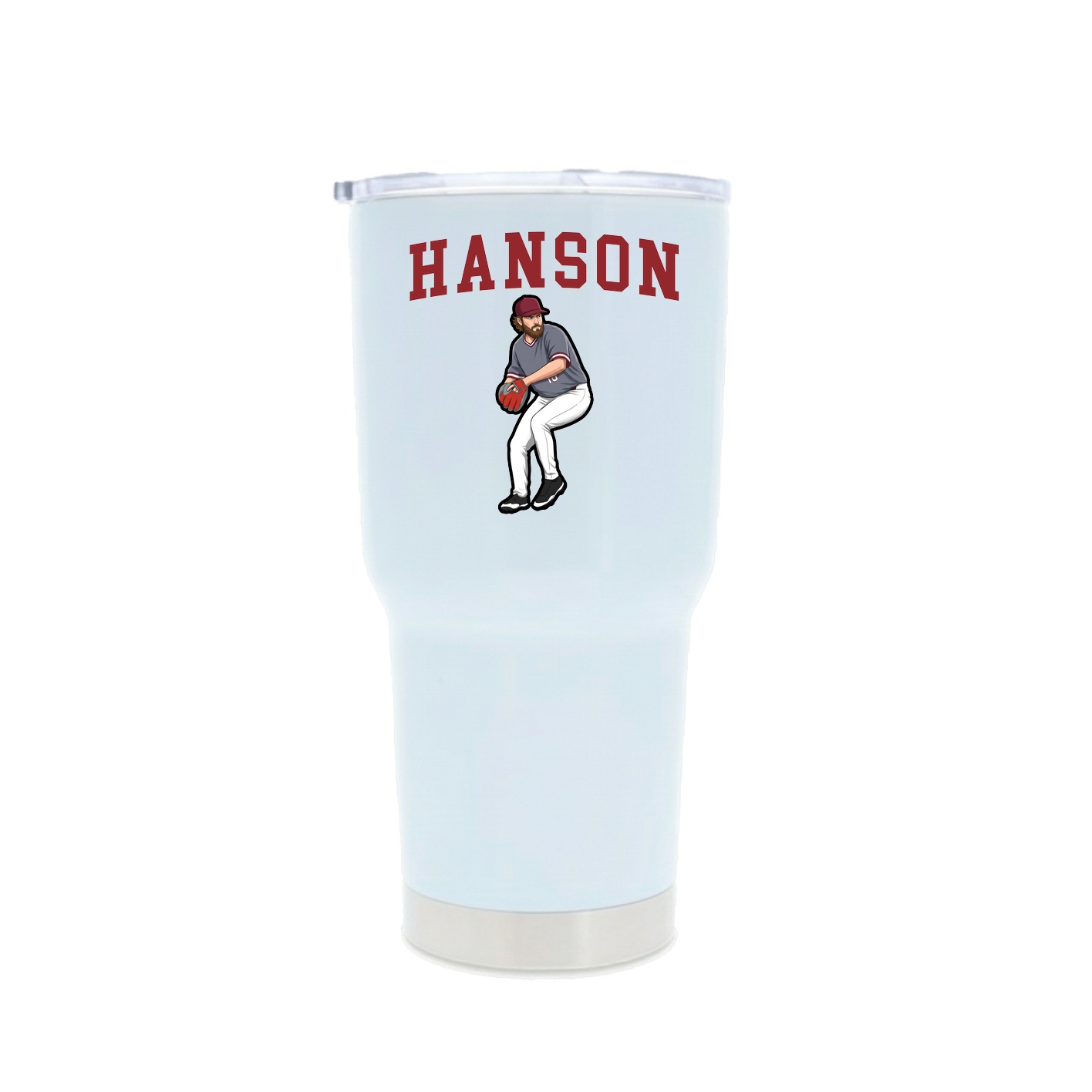 30oz Stainless Steel Tumbler — Shirsey in White