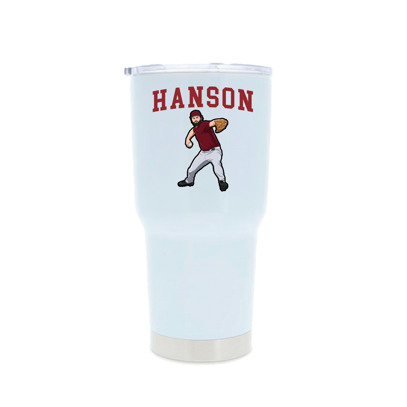 30oz Stainless Steel Tumbler — Shirsey in White