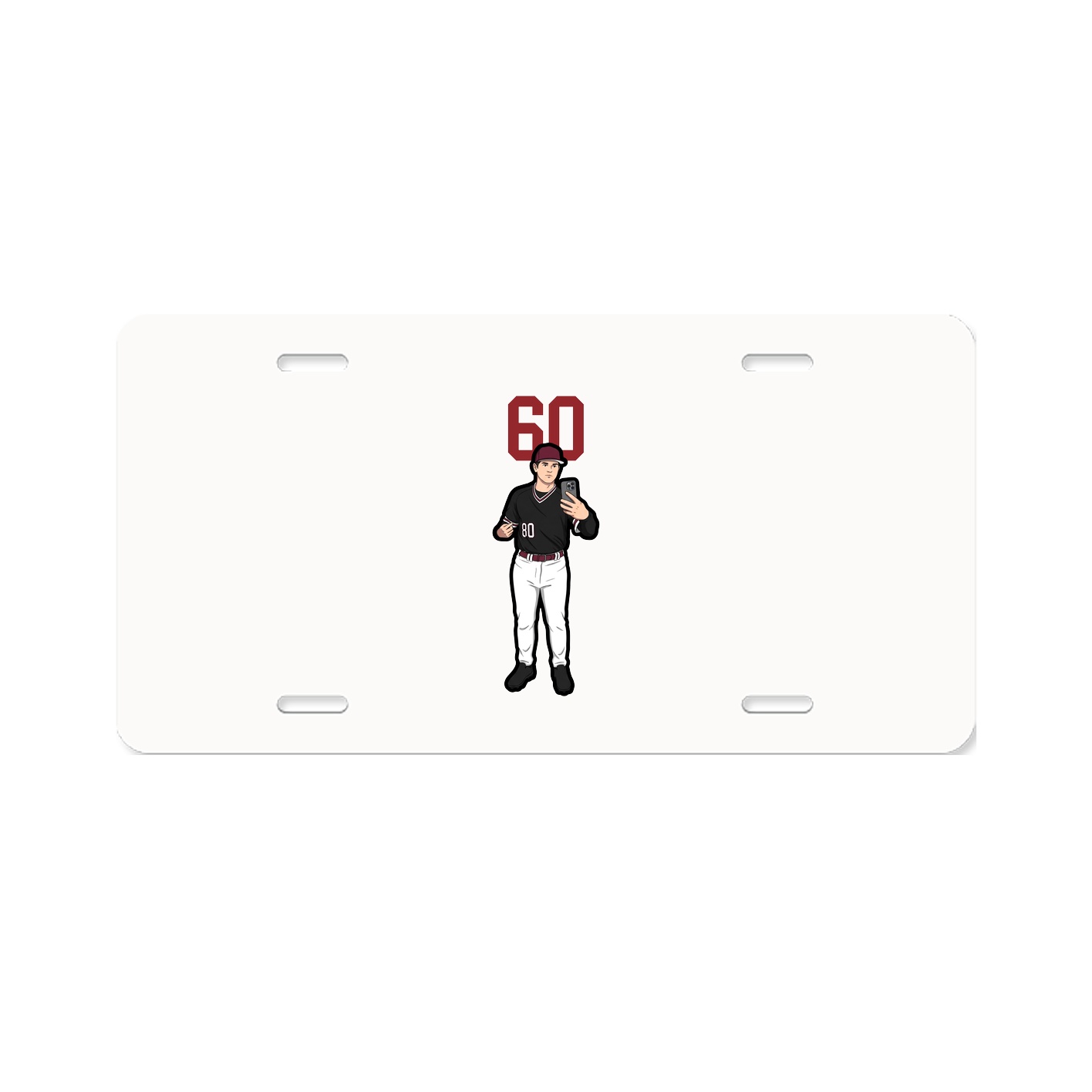 License Plate — Number Top in Classic