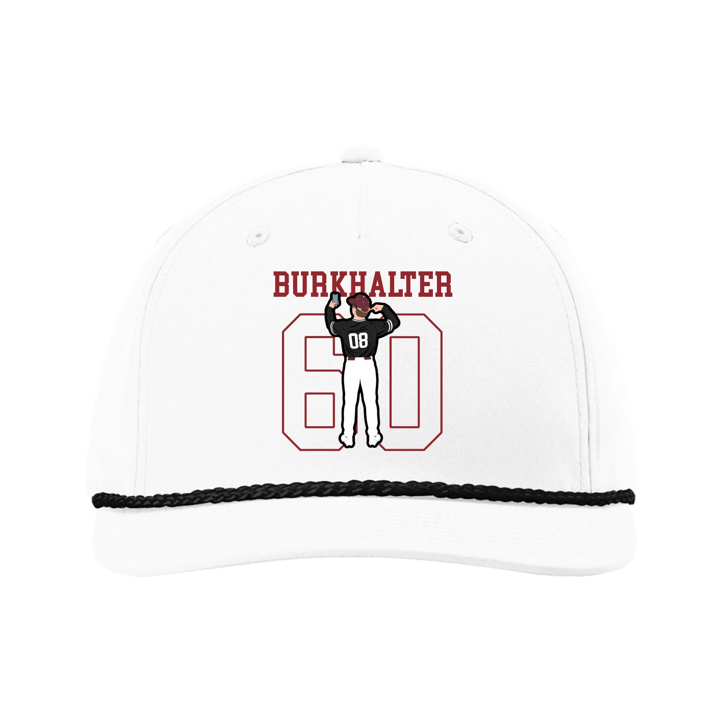 Five-Panel Classic Rope Cap — Shirsey in White
