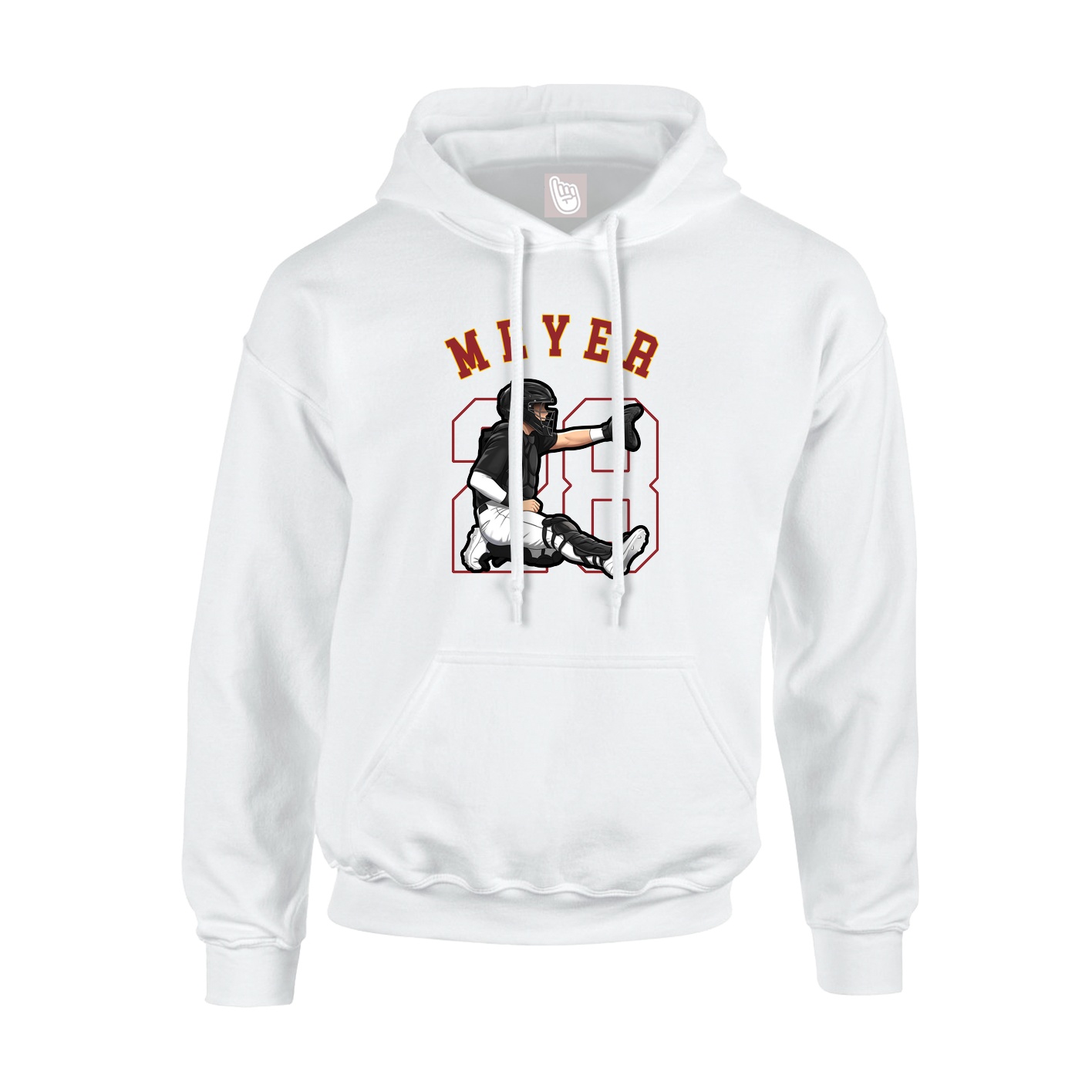 Hoodie — Shirsey Arch in White