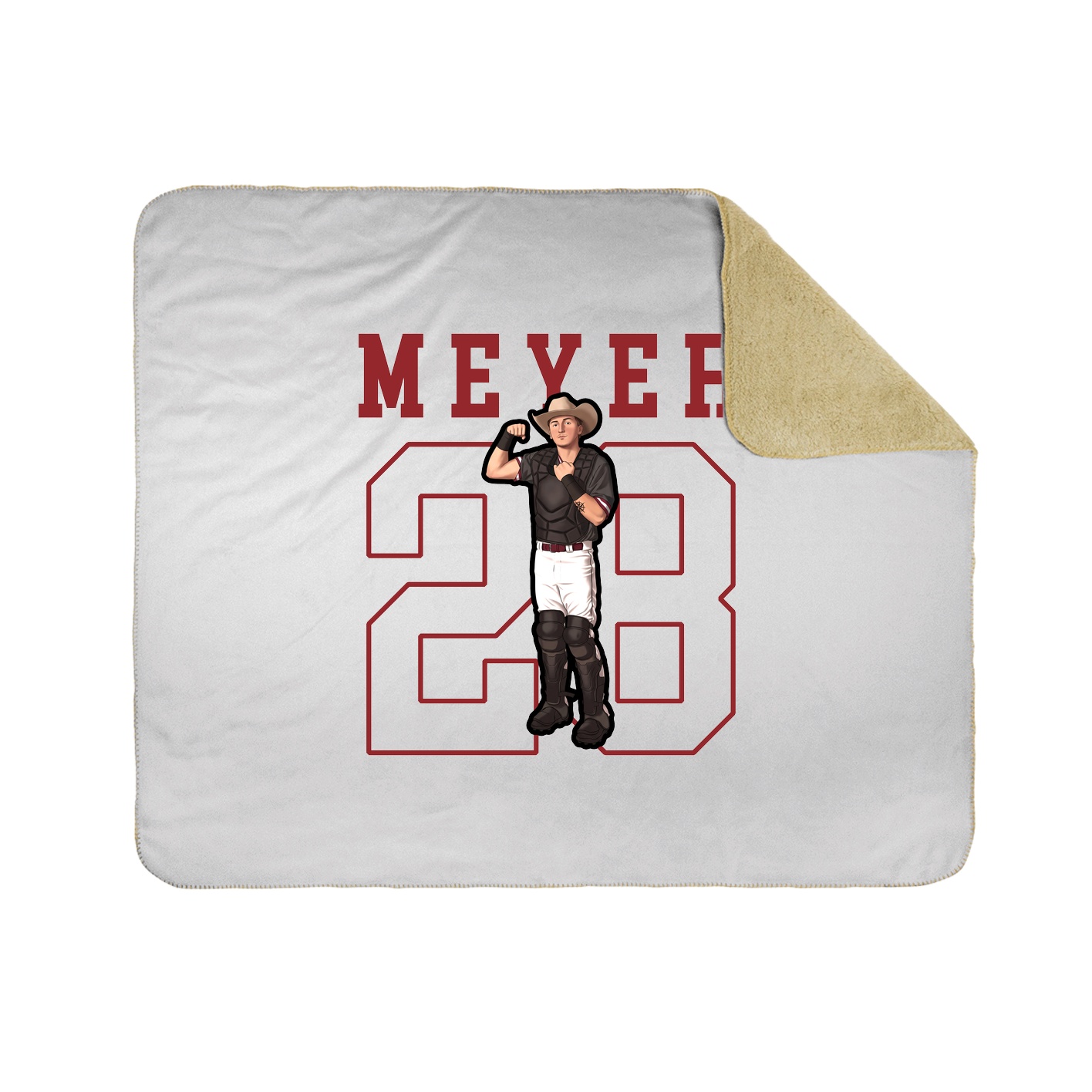 50x60 Sherpa Lined Throw Blanket