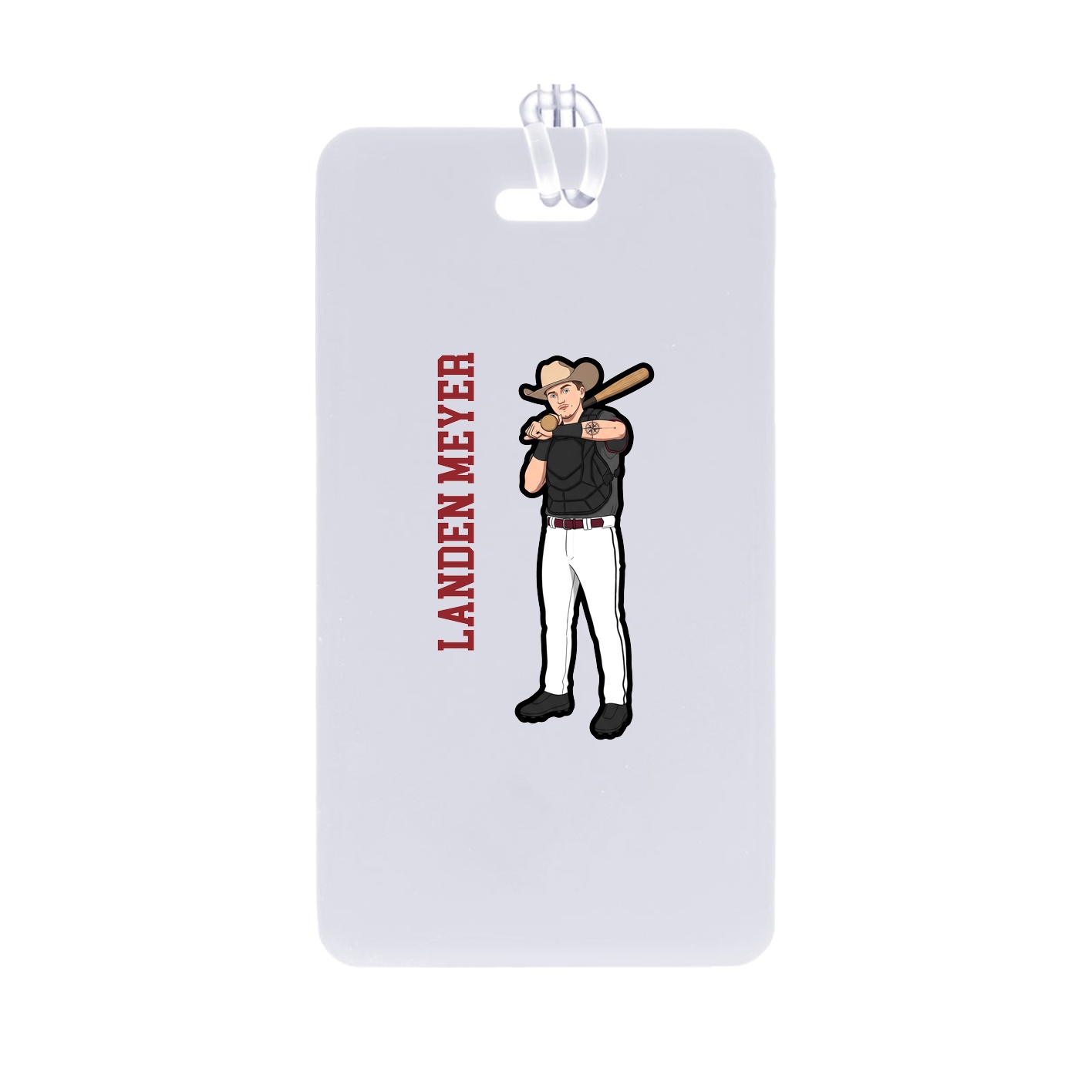 Bag Tag — Name Vertical in Classic