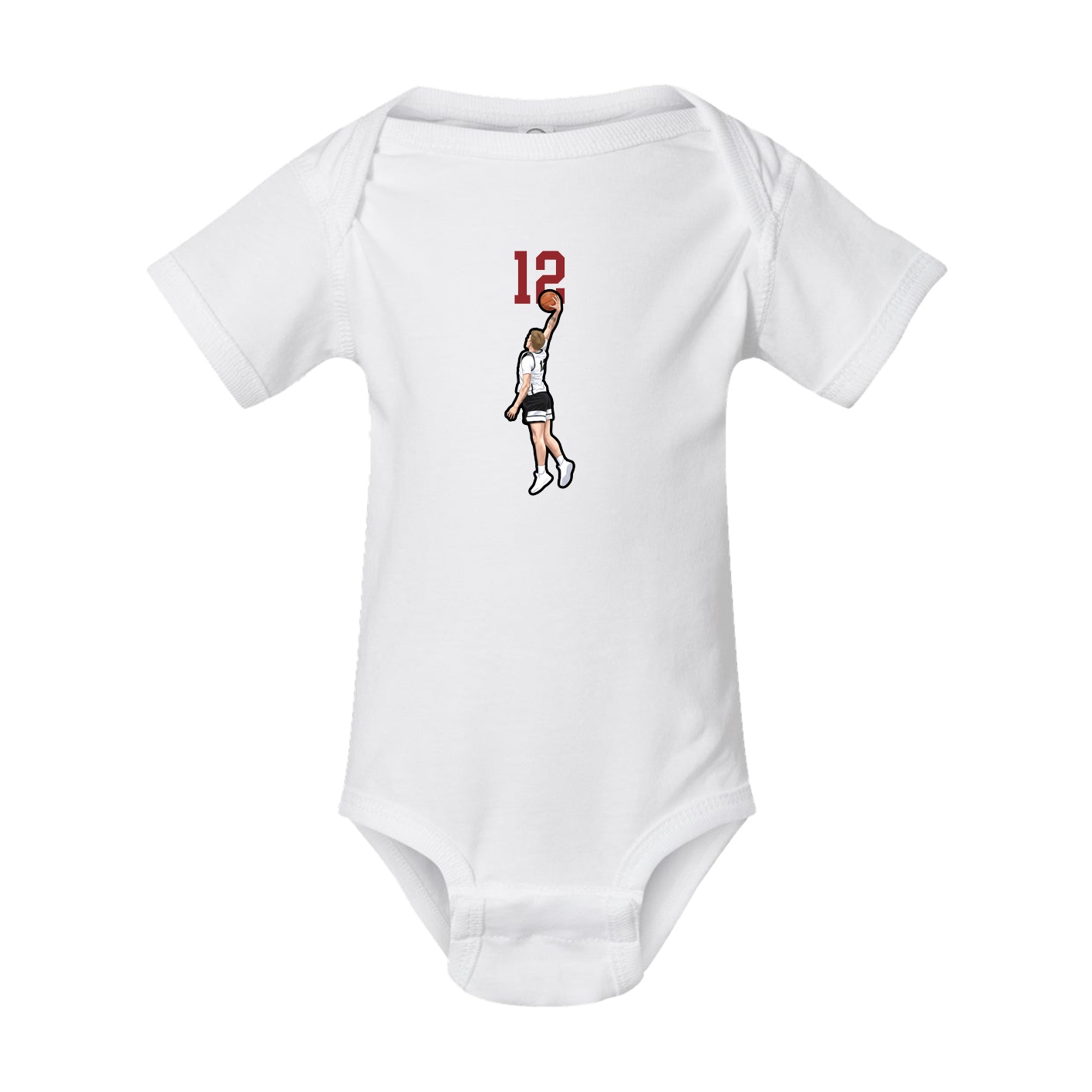 Baby Onesie — Number Top in White