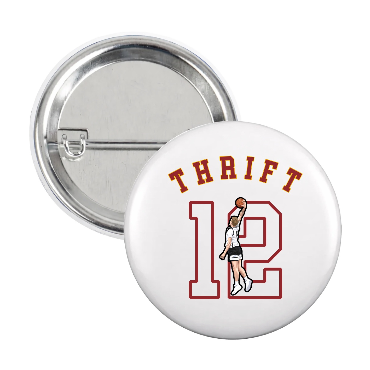Game Day Button — Shirsey Arch in White
