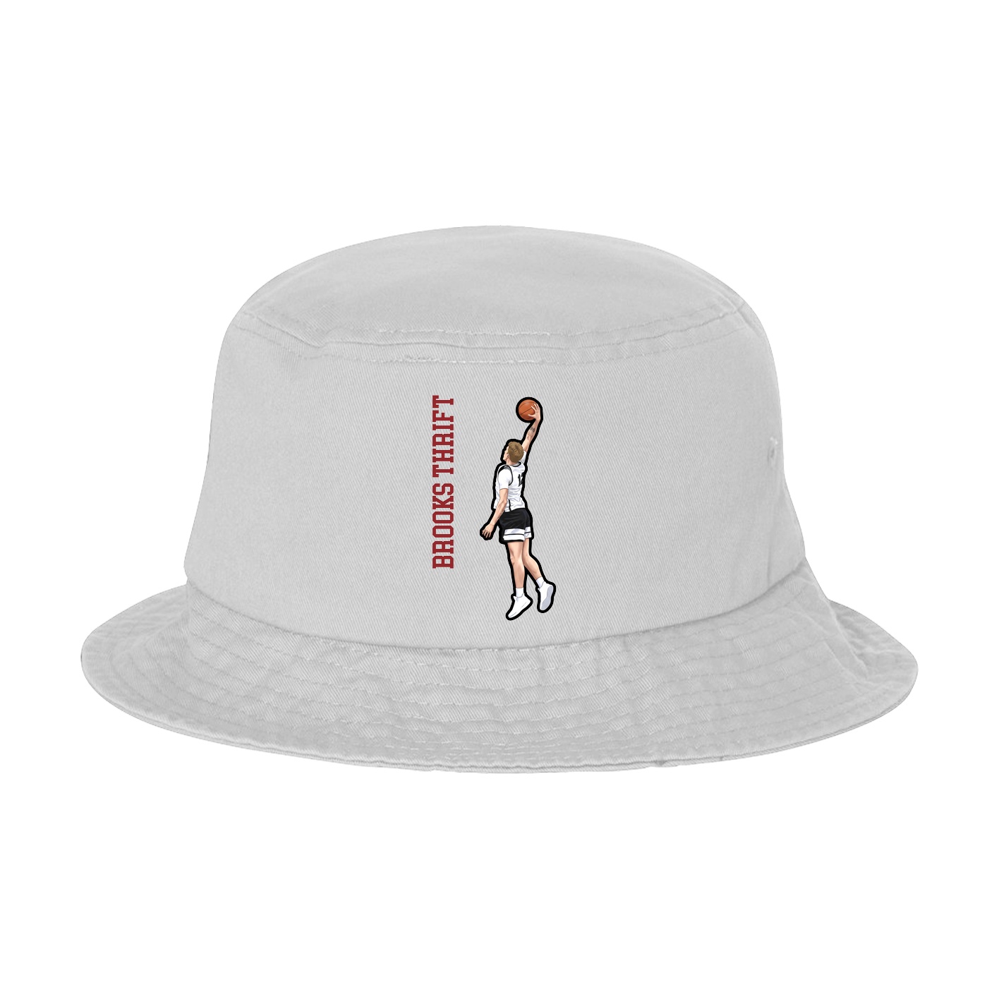 Bucket Cap — Name Vertical in White