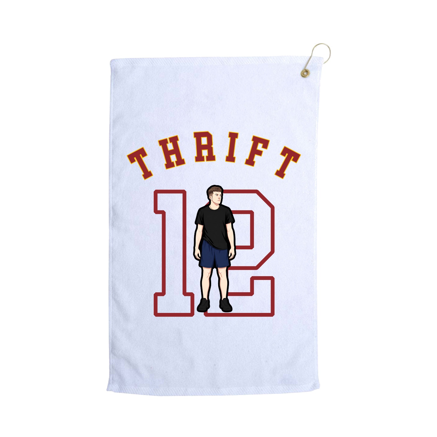 Golf Towel — Shirsey Arch in White