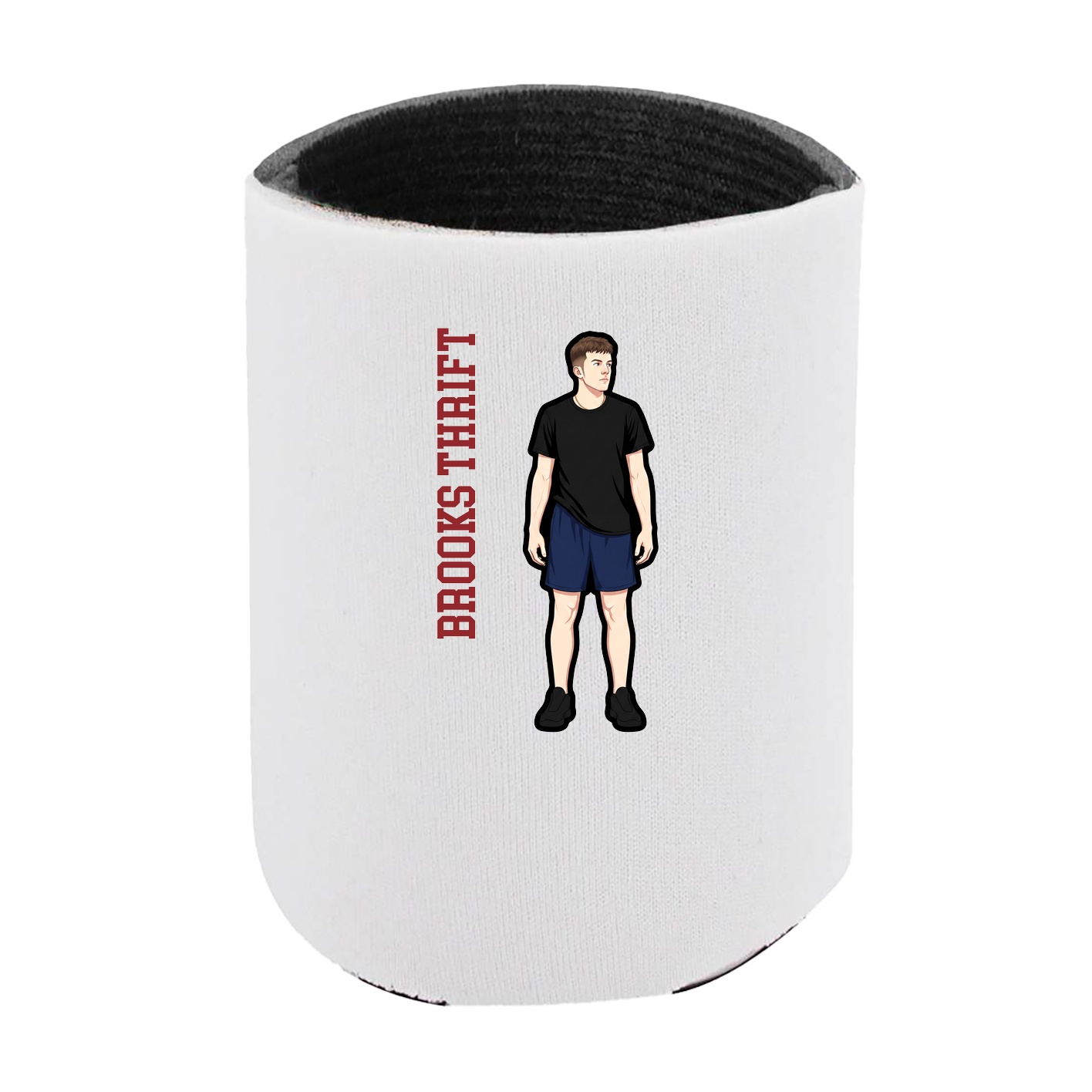 Can Holder — Name Vertical in White