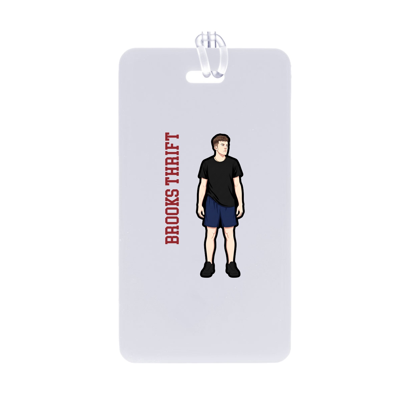 Bag Tag — Name Vertical in Classic