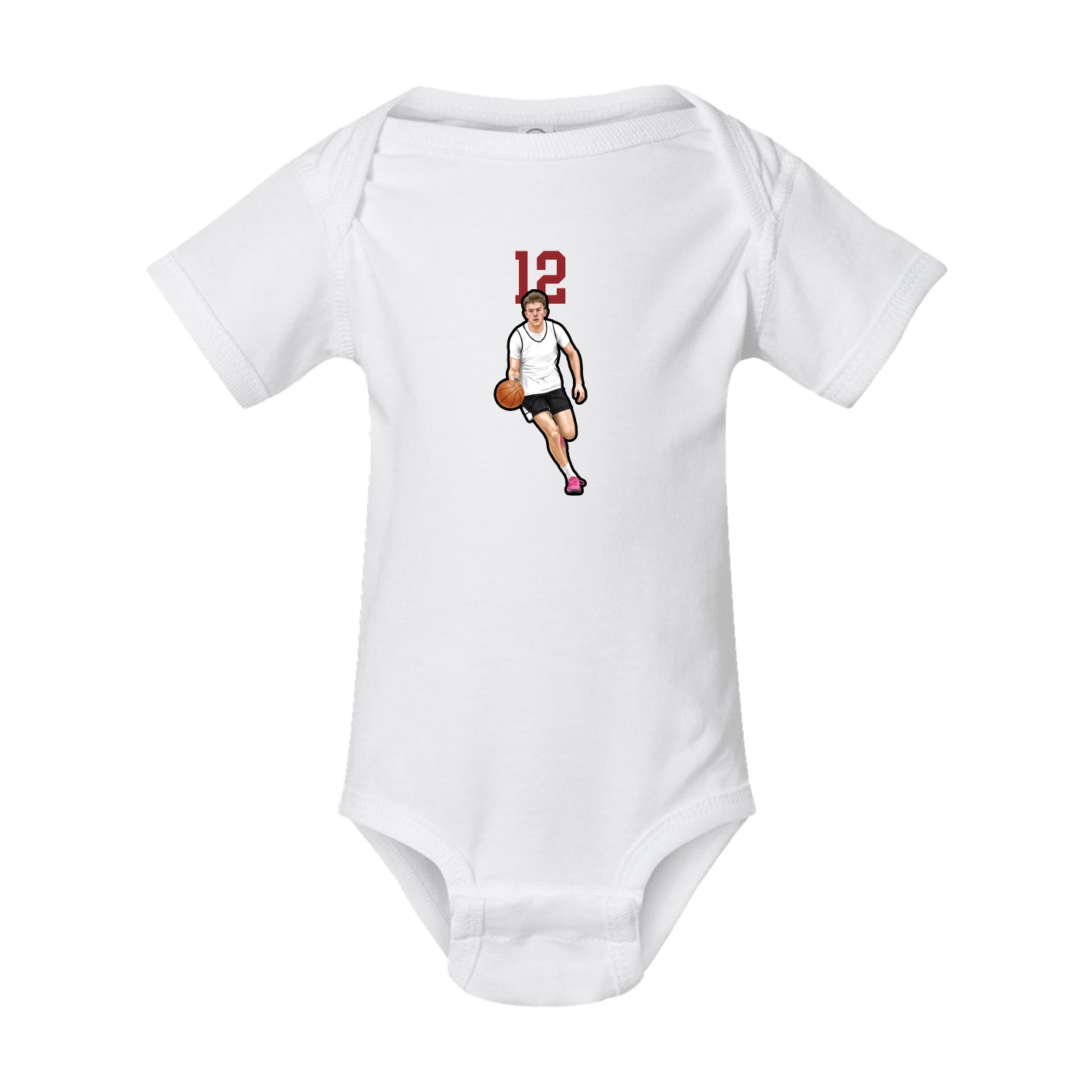 Baby Onesie — Number Top in White