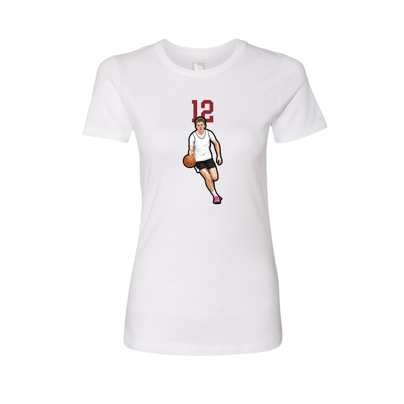 Womens Tee — Number Top in White