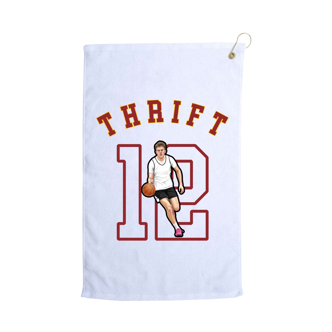 Golf Towel — Shirsey Arch in White