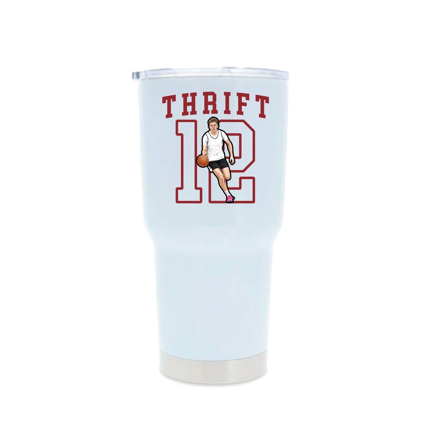 30oz Stainless Steel Tumbler — Shirsey in White
