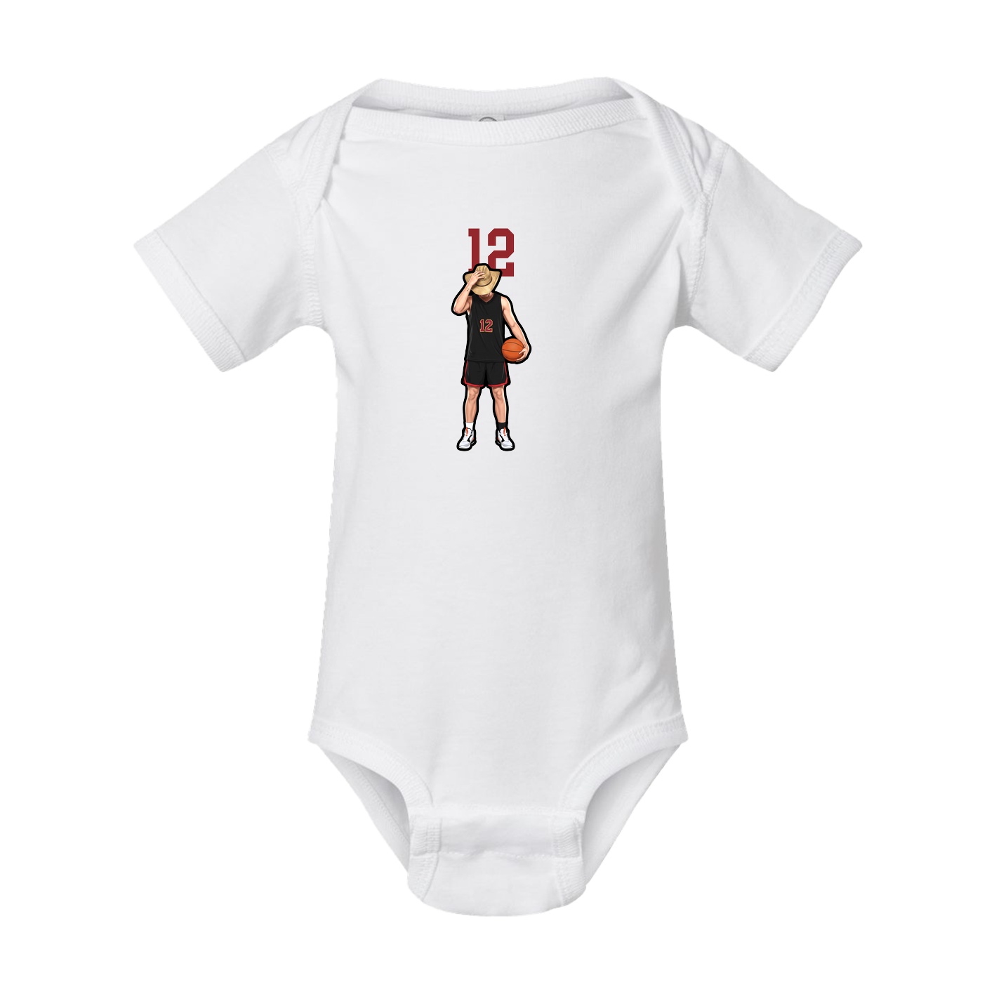 Baby Onesie — Number Top in White