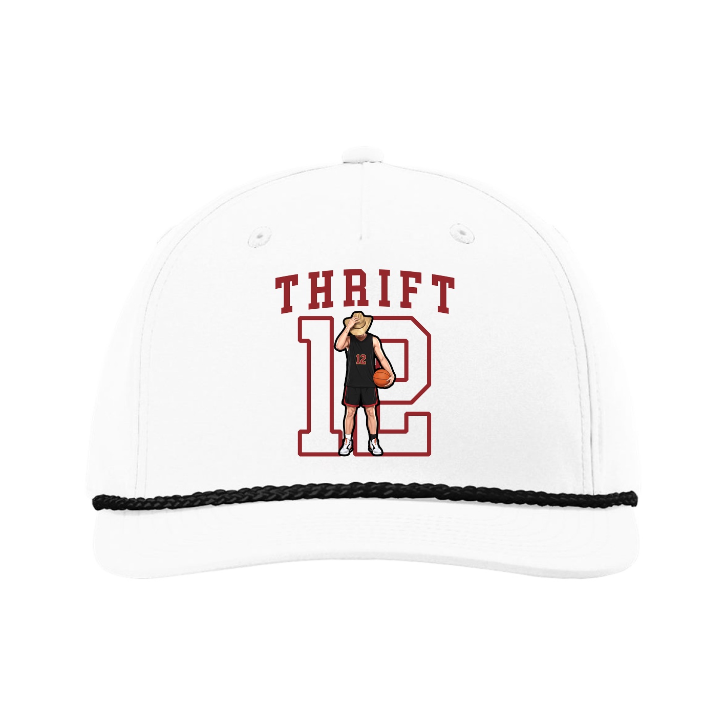 Five-Panel Classic Rope Cap — Shirsey in White