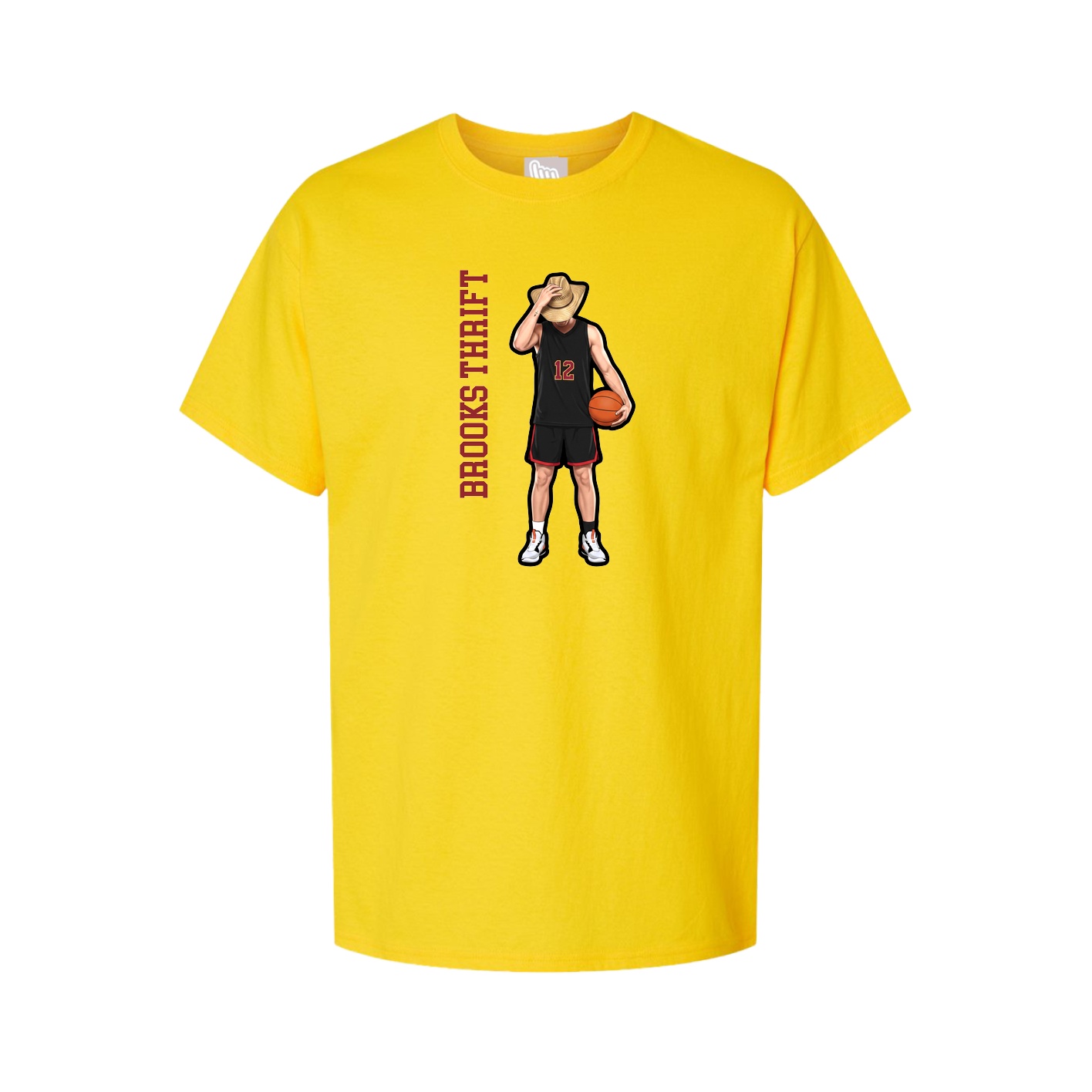 Tee — Name Vertical in Gold