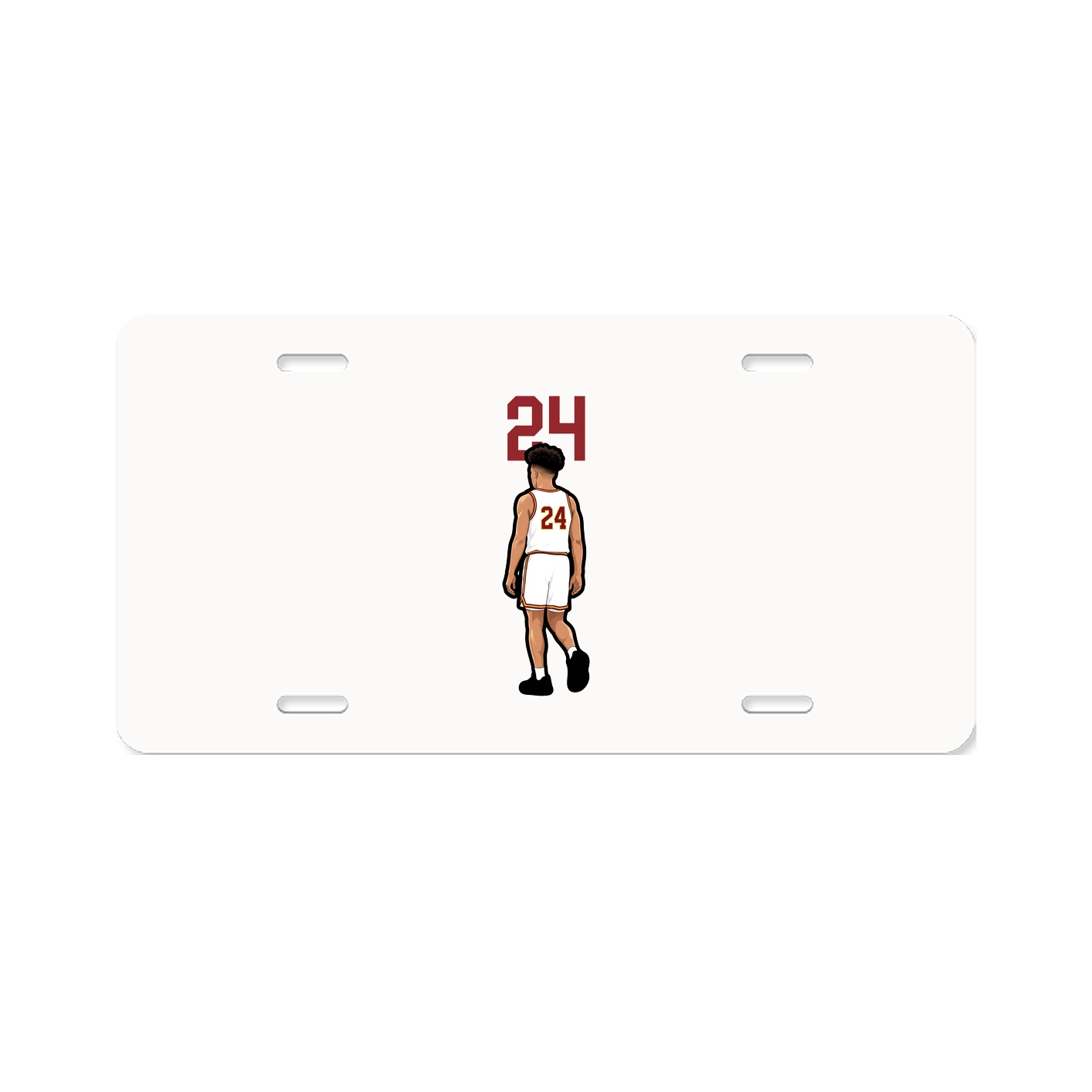 License Plate — Number Top in Classic