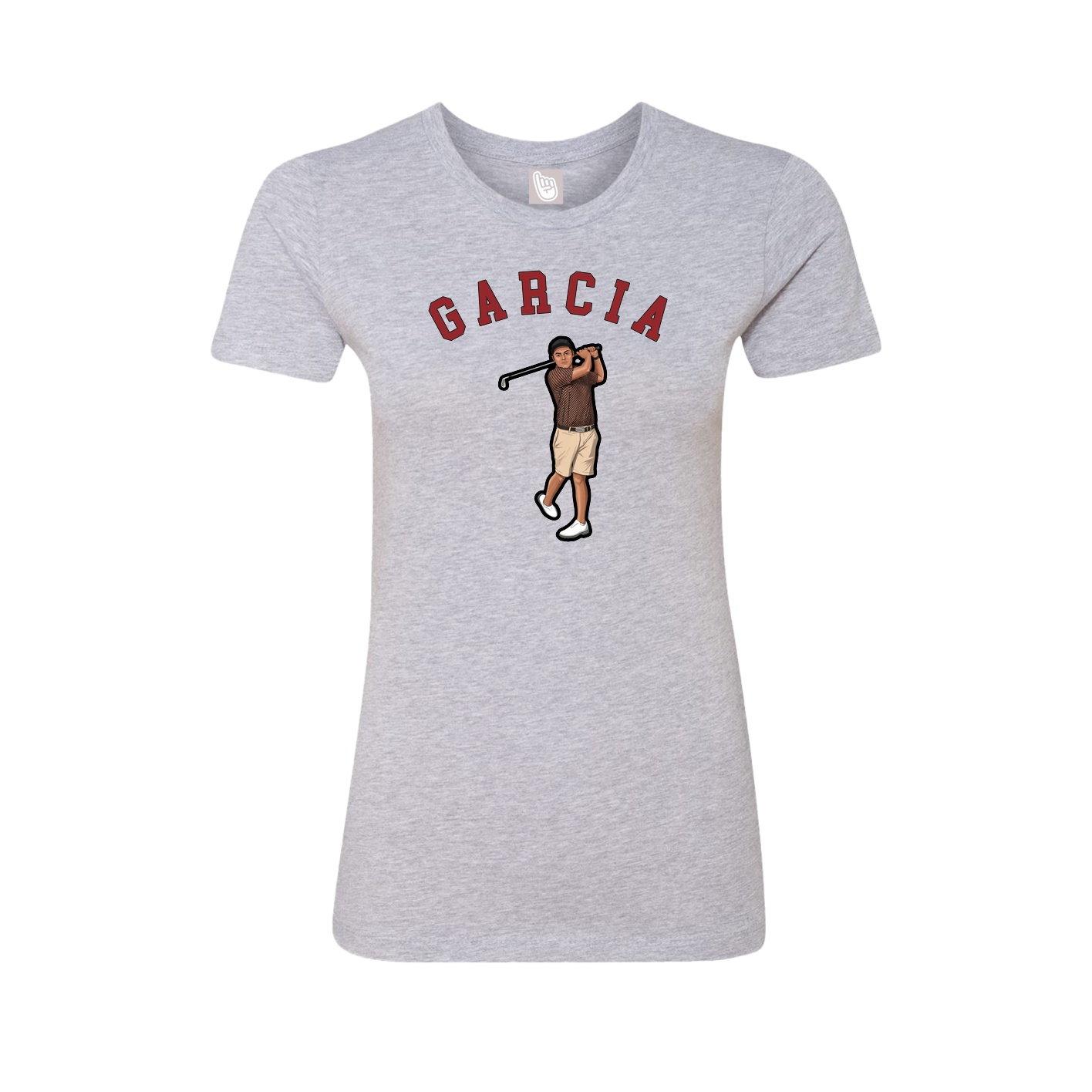 Fitted Women's Tee — Shirsey Arch in Grey