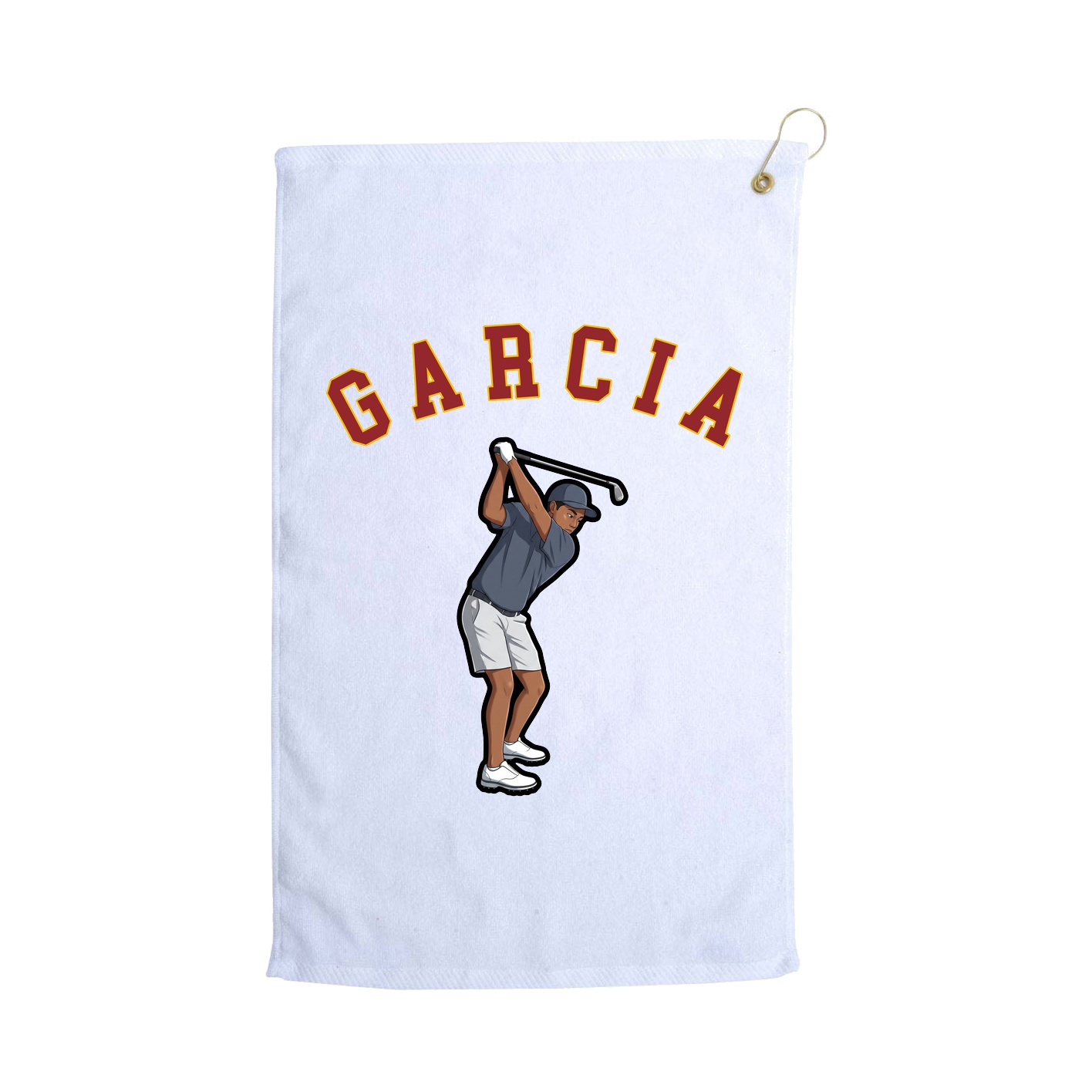 Golf Towel — Shirsey Arch in White