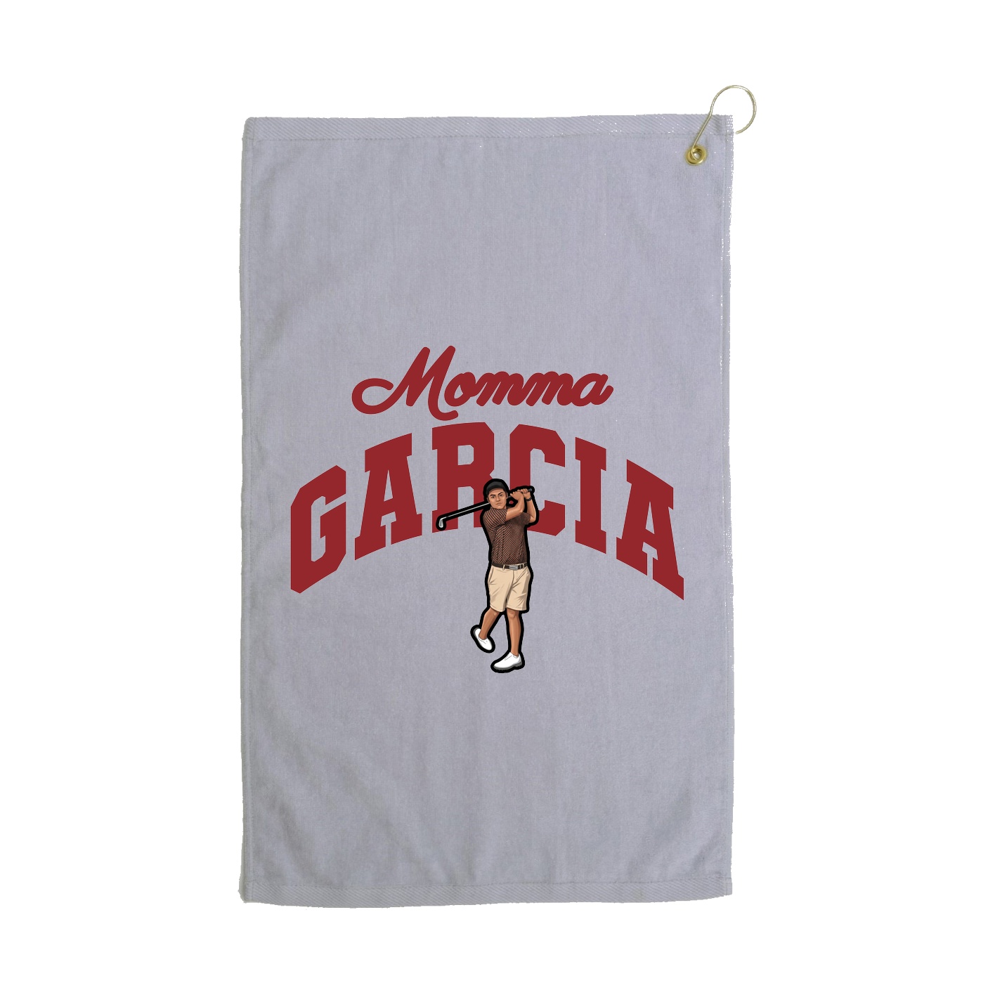 Golf Towel — Mothers Day Arch in Grey