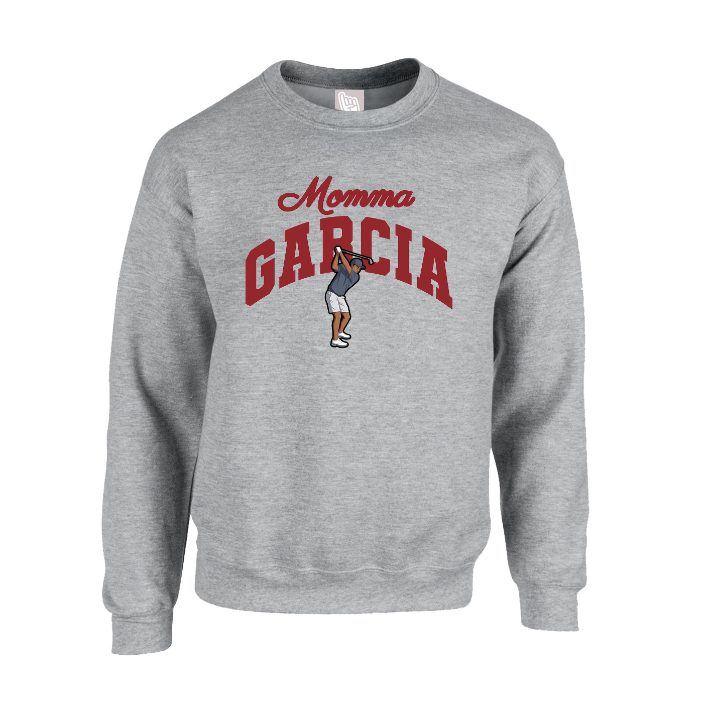 Fleece Crew — Mothers Day Arch in Grey