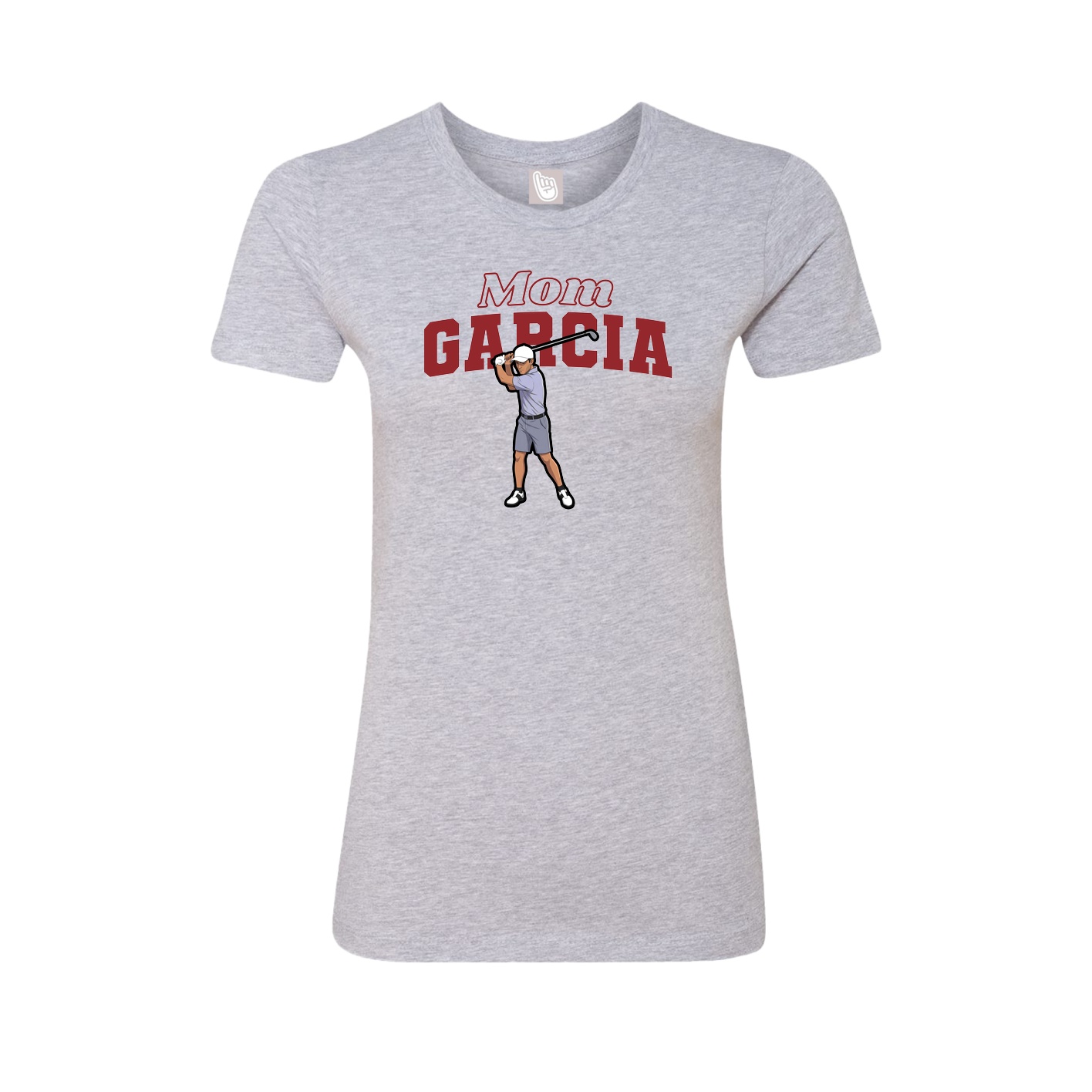 Womens Tee — Mothers Day Block in Grey