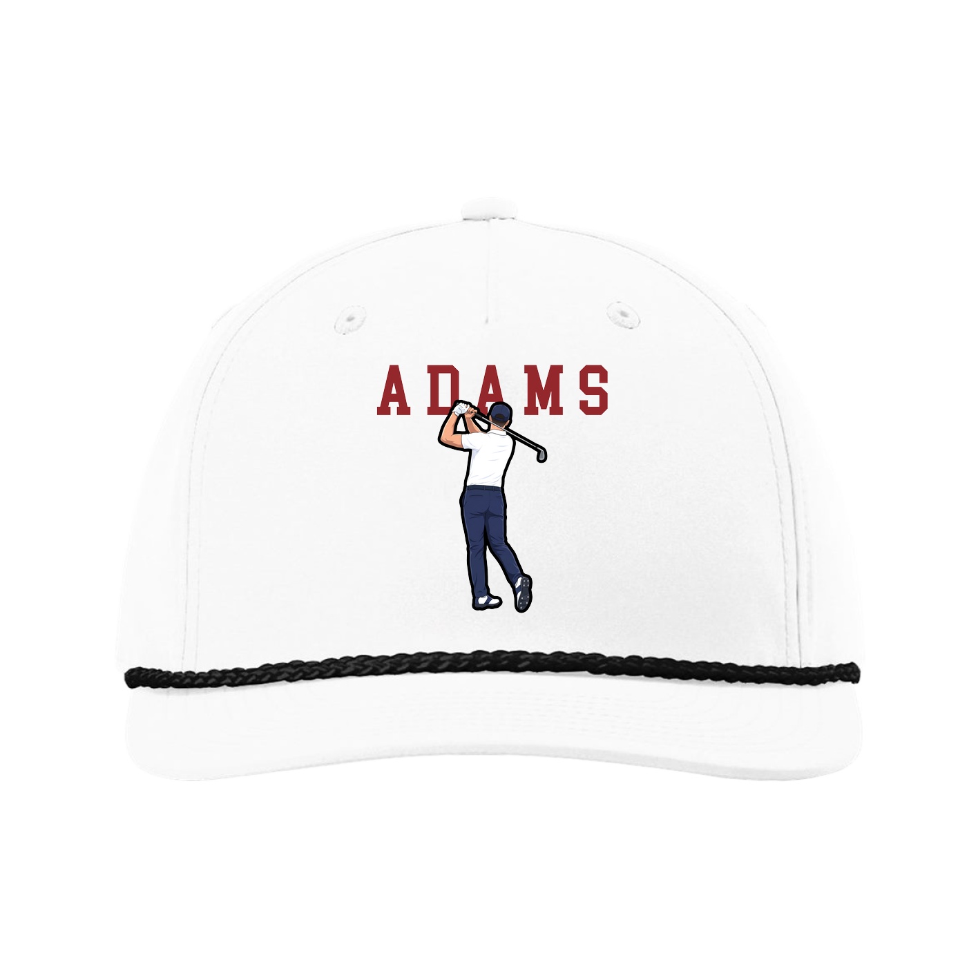 Five-Panel Classic Rope Cap — Shirsey in White