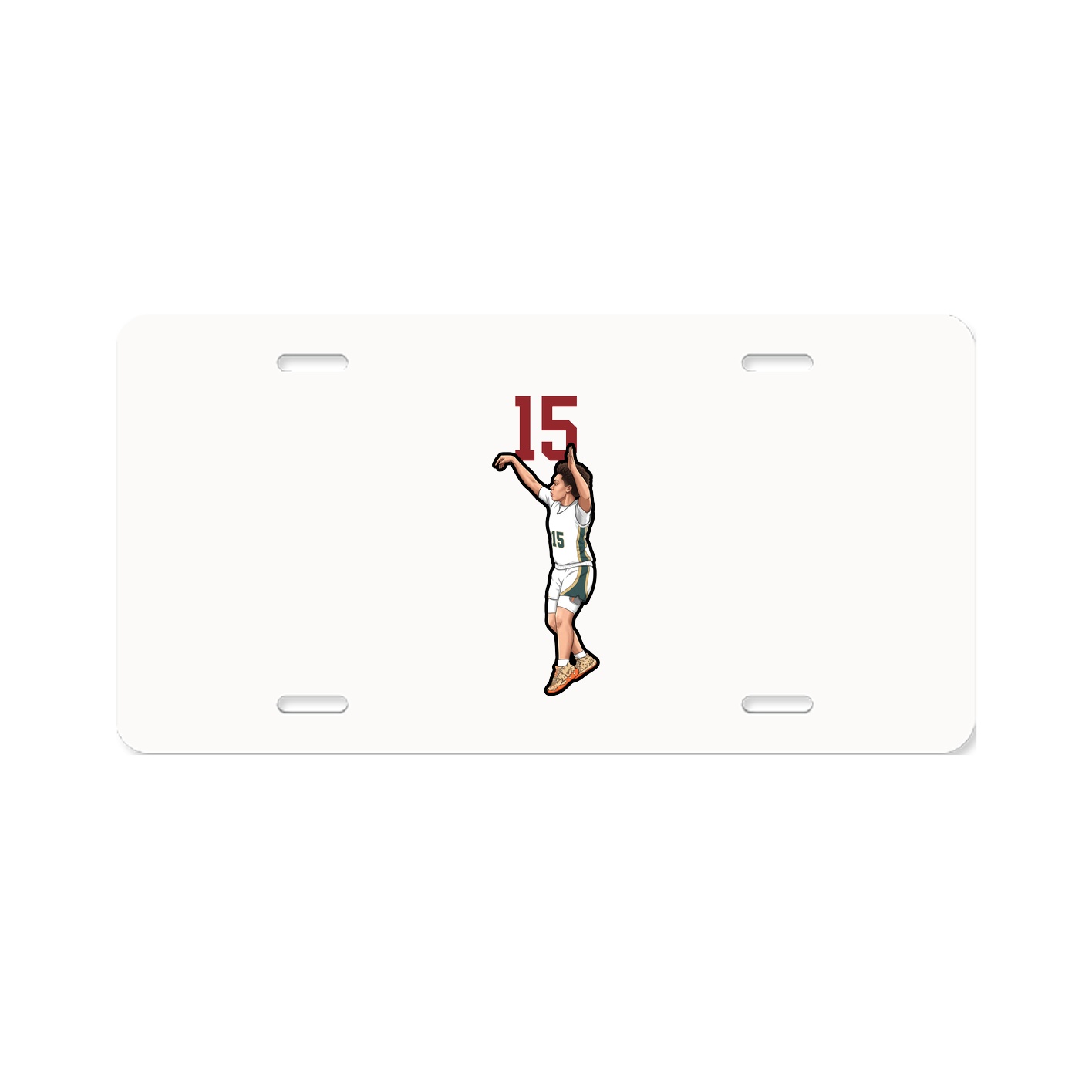 License Plate — Number Top in Classic