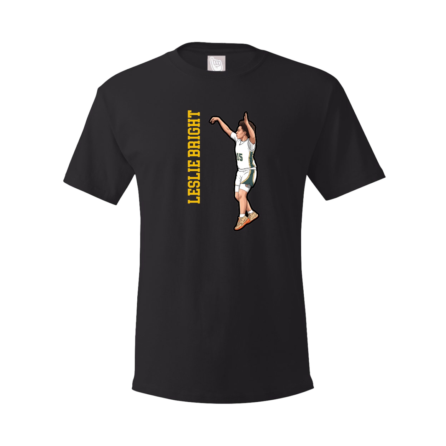 Tee — Name Vertical in Black