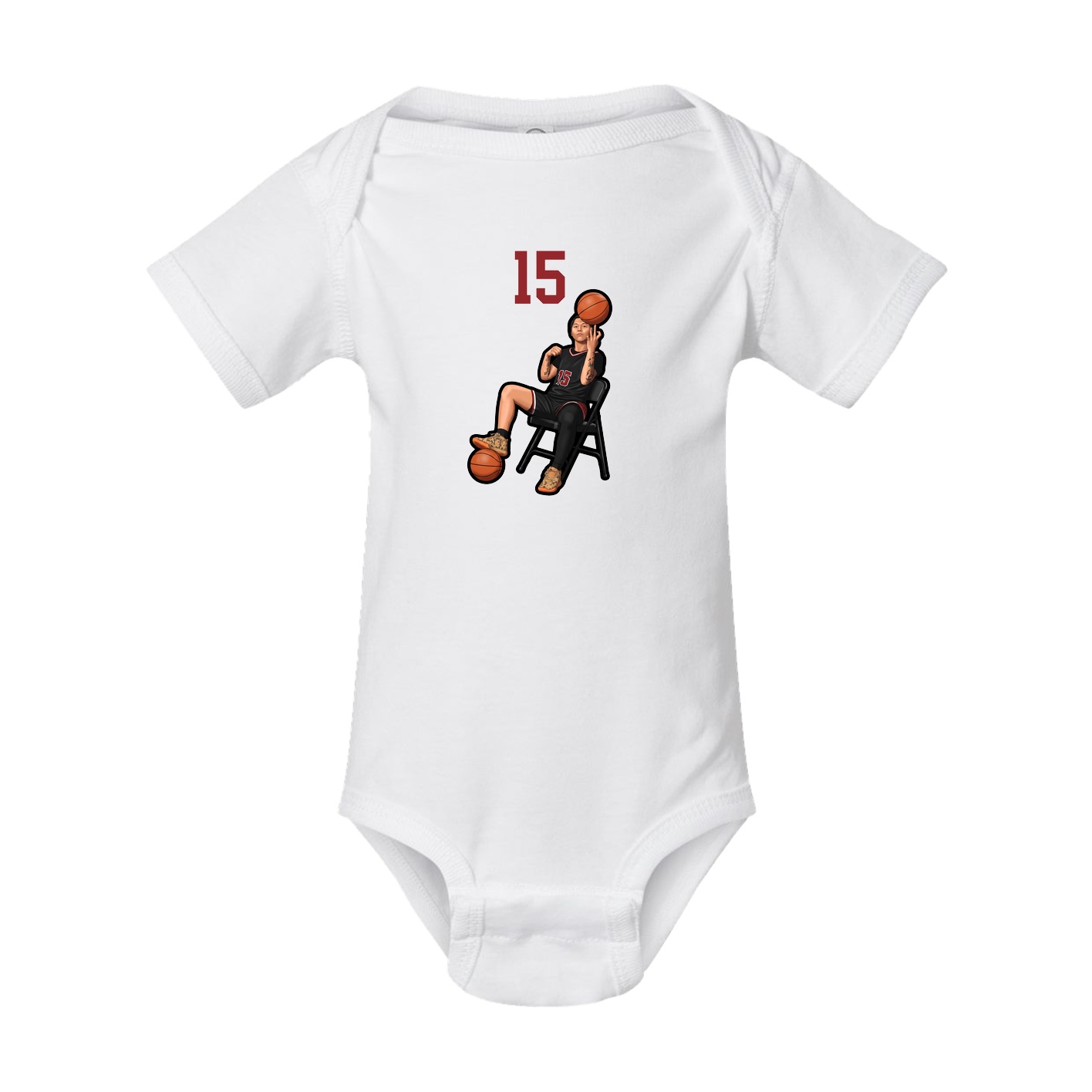 Baby Onesie — Number Top in White