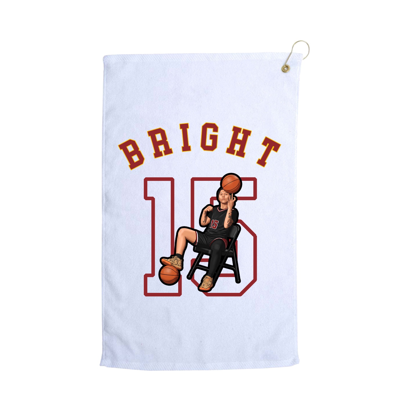 Golf Towel — Shirsey Arch in White