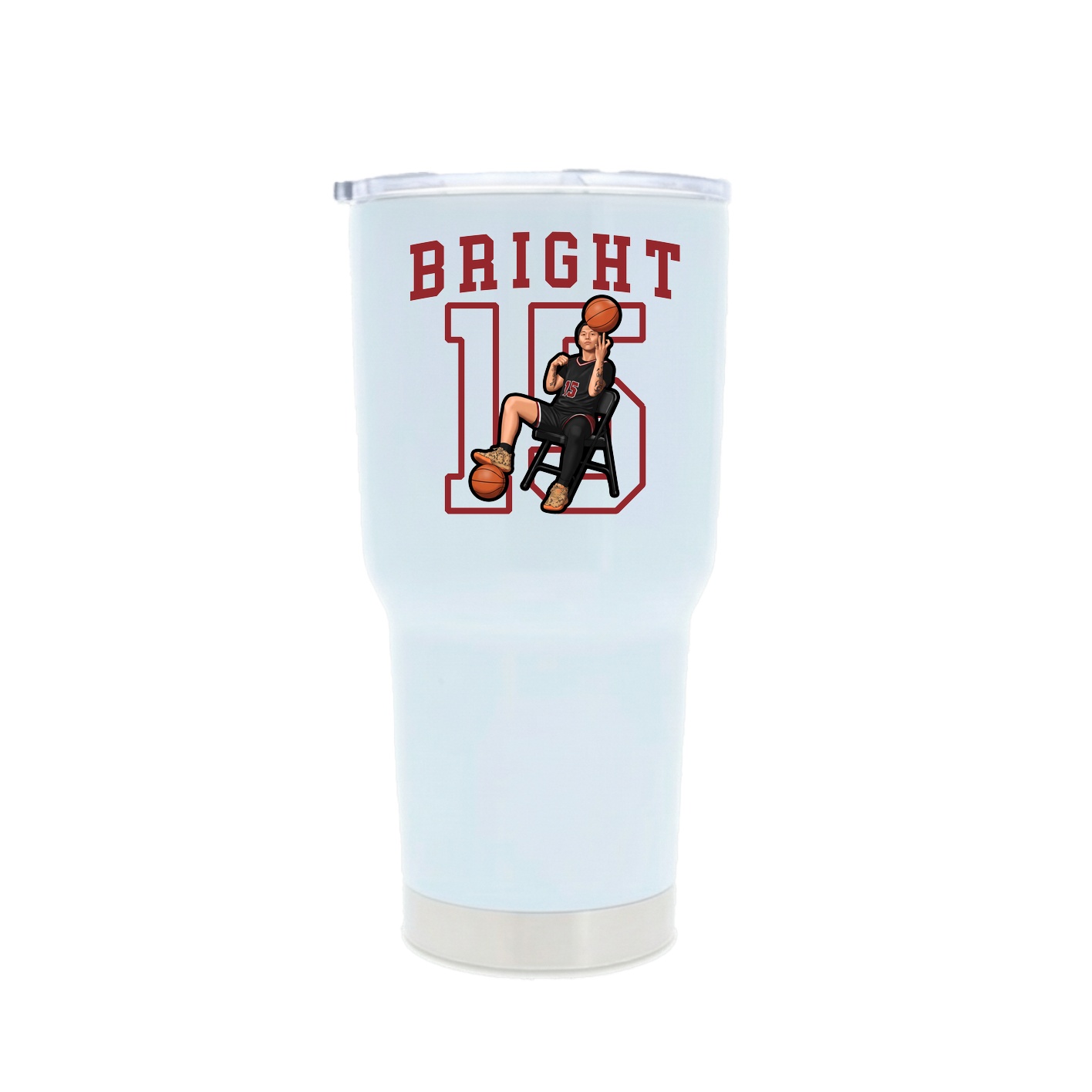 30oz Stainless Steel Tumbler — Shirsey in White