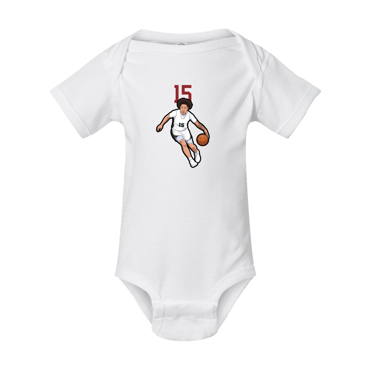 Baby Onesie — Number Top in White